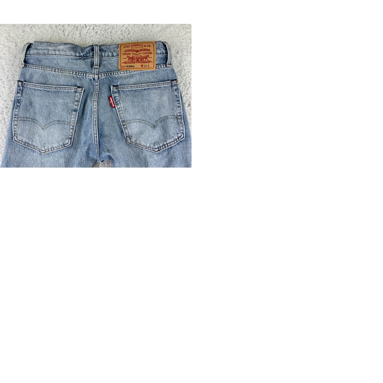 Levi's Levi's Jeans Men 30 Blue Denim Distressed 5-Pocket Slim Regular Size 30x28 Cotton Blue Jeans Size US 30 / EU 46 - 11 Thumbnail