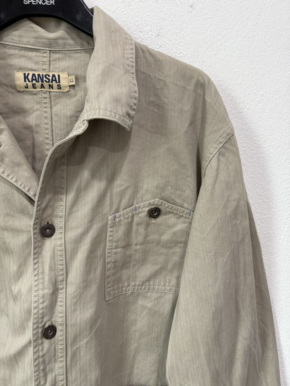Kansai Yamamoto JAPAN BRAND VINTAGE KANSAI HUNTING JACKET HERRIGBONE Size US L / EU 52-54 / 3 - 6 Thumbnail