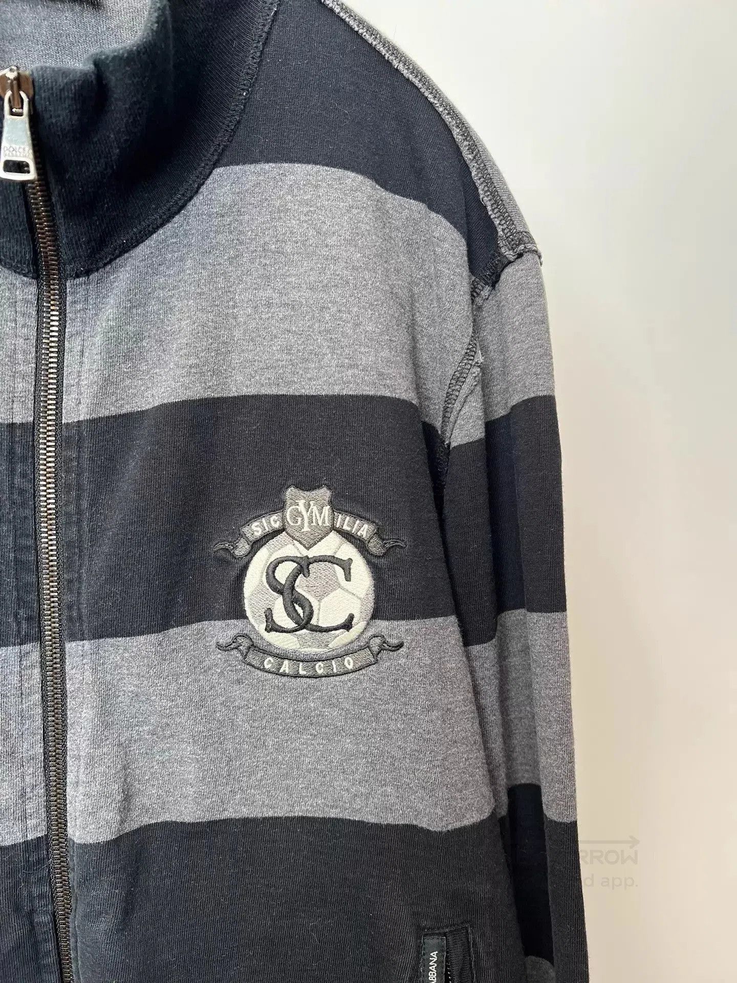 Dolce & Gabbana Striped Zip-Up Casual Jacket Multi M. Size US M / EU 48-50 / 2 - 4 Thumbnail