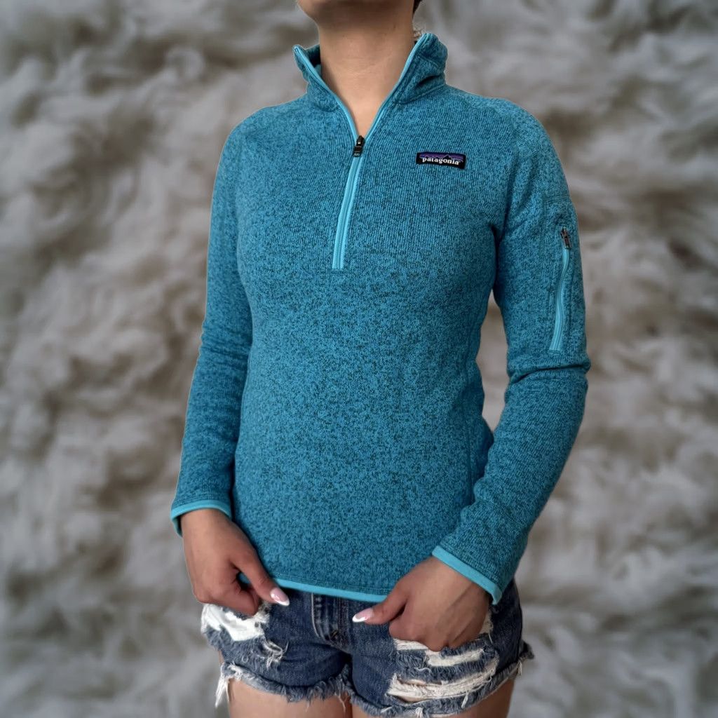 Patagonia Patagonia Better Sweater Fleece Pullover Womens Small Blue 1/4 Zip Cozy Size S / US 4 / IT 40 - 1 Thumbnail