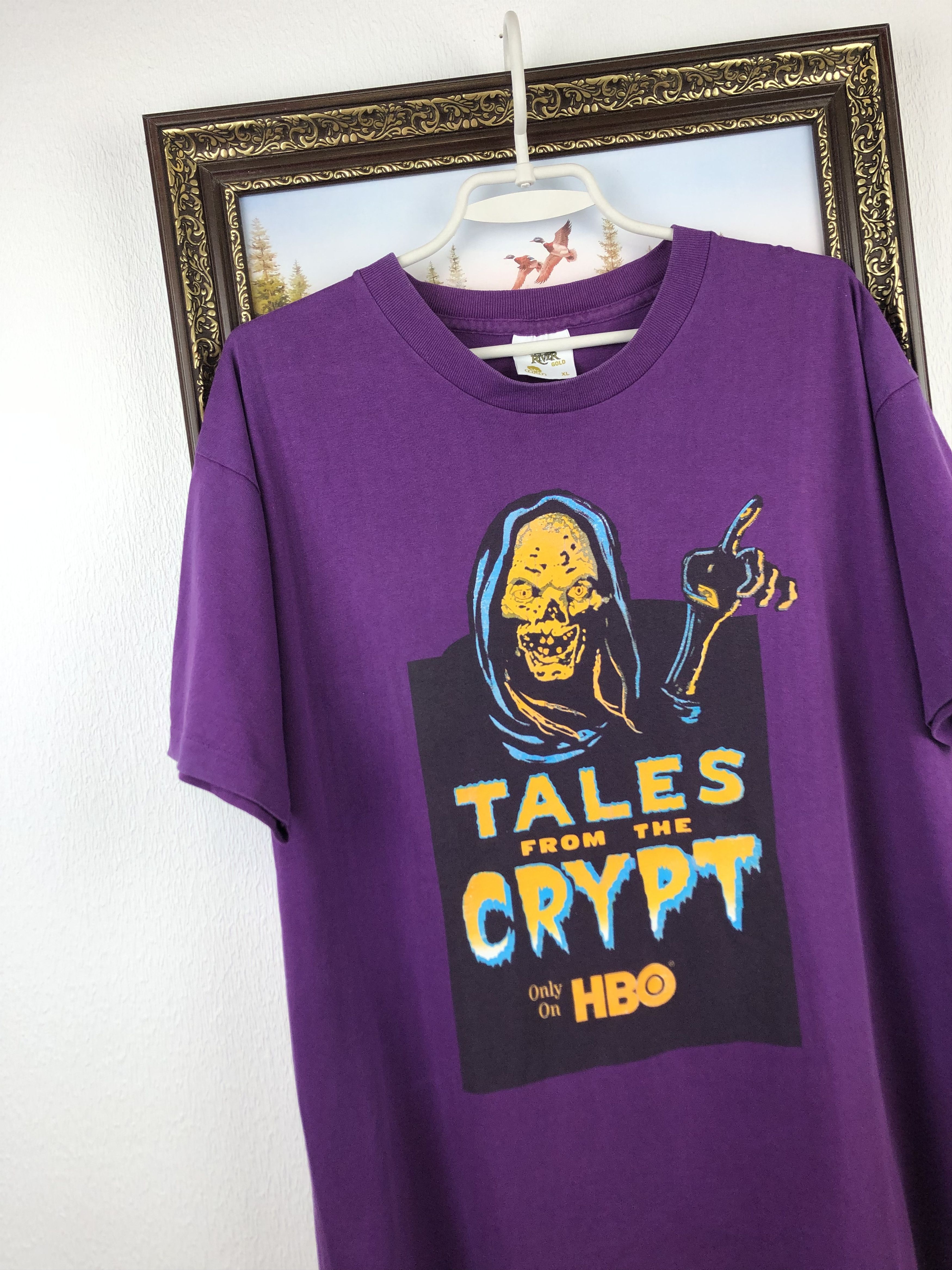 Vintage Vintage Tales From The Crypt Promo Shirt HBO Crypt Keeper Size US XL / EU 56 / 4 - 3 Thumbnail