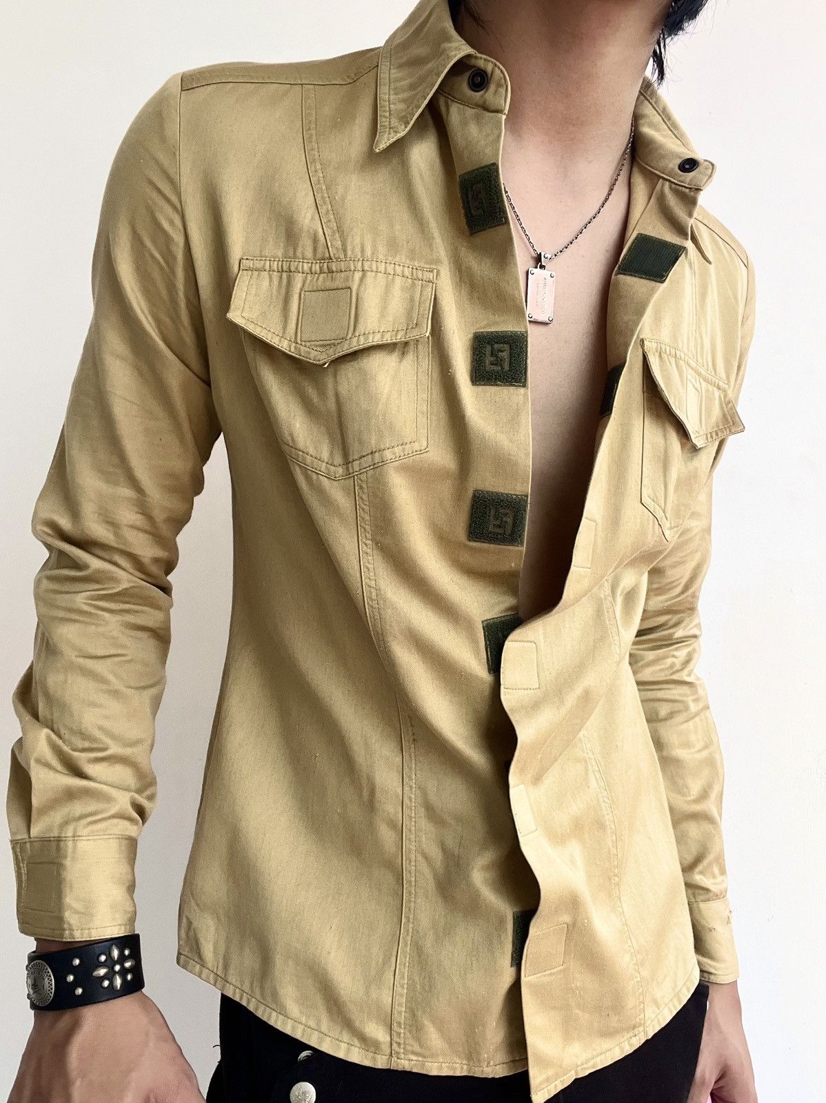 Fendi 2000s Fendi Beige Shirt Size US M / EU 48-50 / 2 - 2 Thumbnail