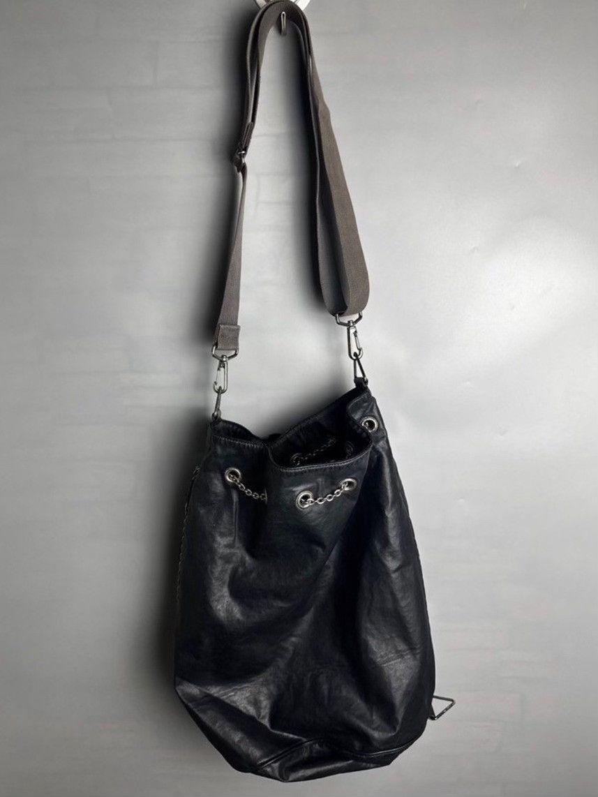 Jean Paul Gaultier Jean Paul Gaultier Black Leather Bucket Bag Size ONE SIZE - 1 Thumbnail