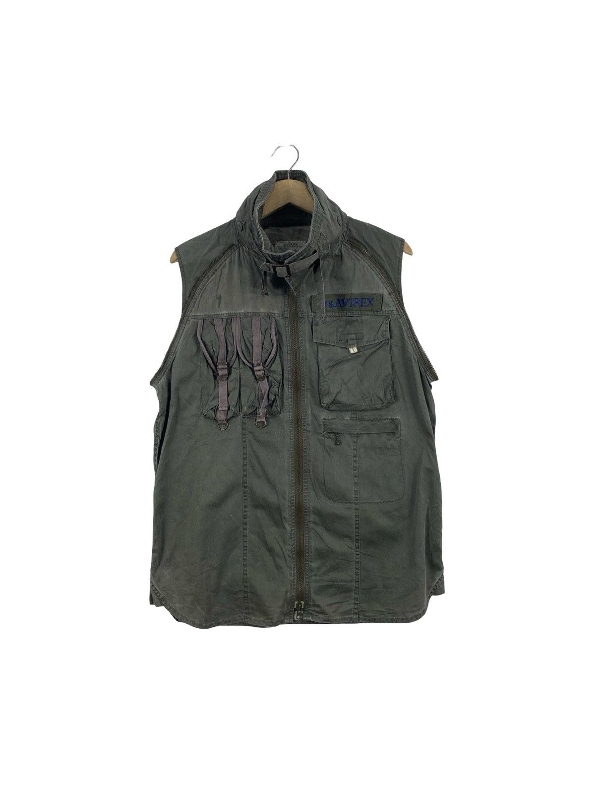 Avirex Vintage AVIREX Tactical Utility Vest Military Pocket Zip Up Size US L / EU 52-54 / 3 - 1 Thumbnail