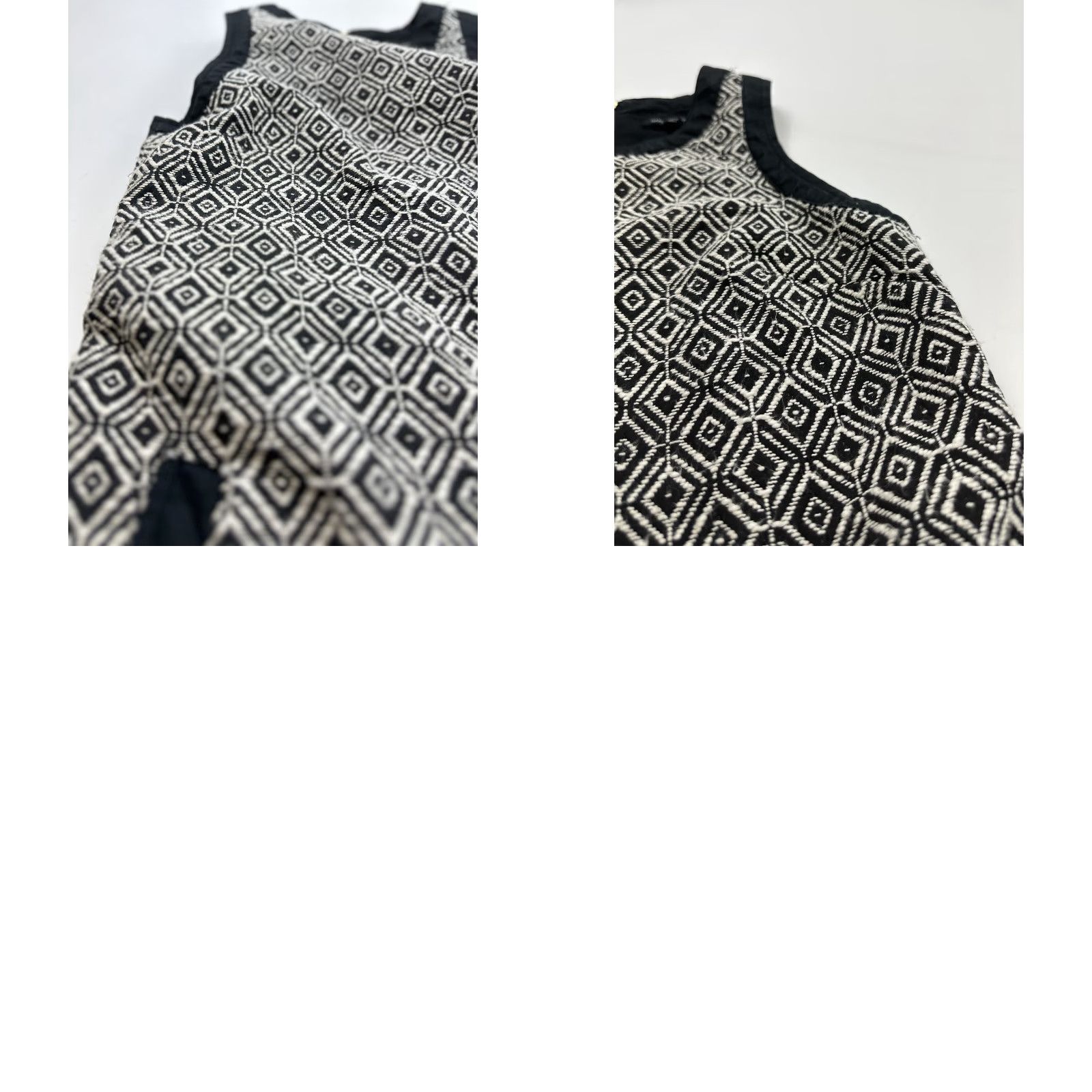 Banana Republic VINTAGE Banana Republic Dress Women’s 0 Black White Geometric Print Sleeveless Linen Short Sheath Pencil Dress Womens Size XS / US 0-2 / IT 36-38 - 9 Thumbnail
