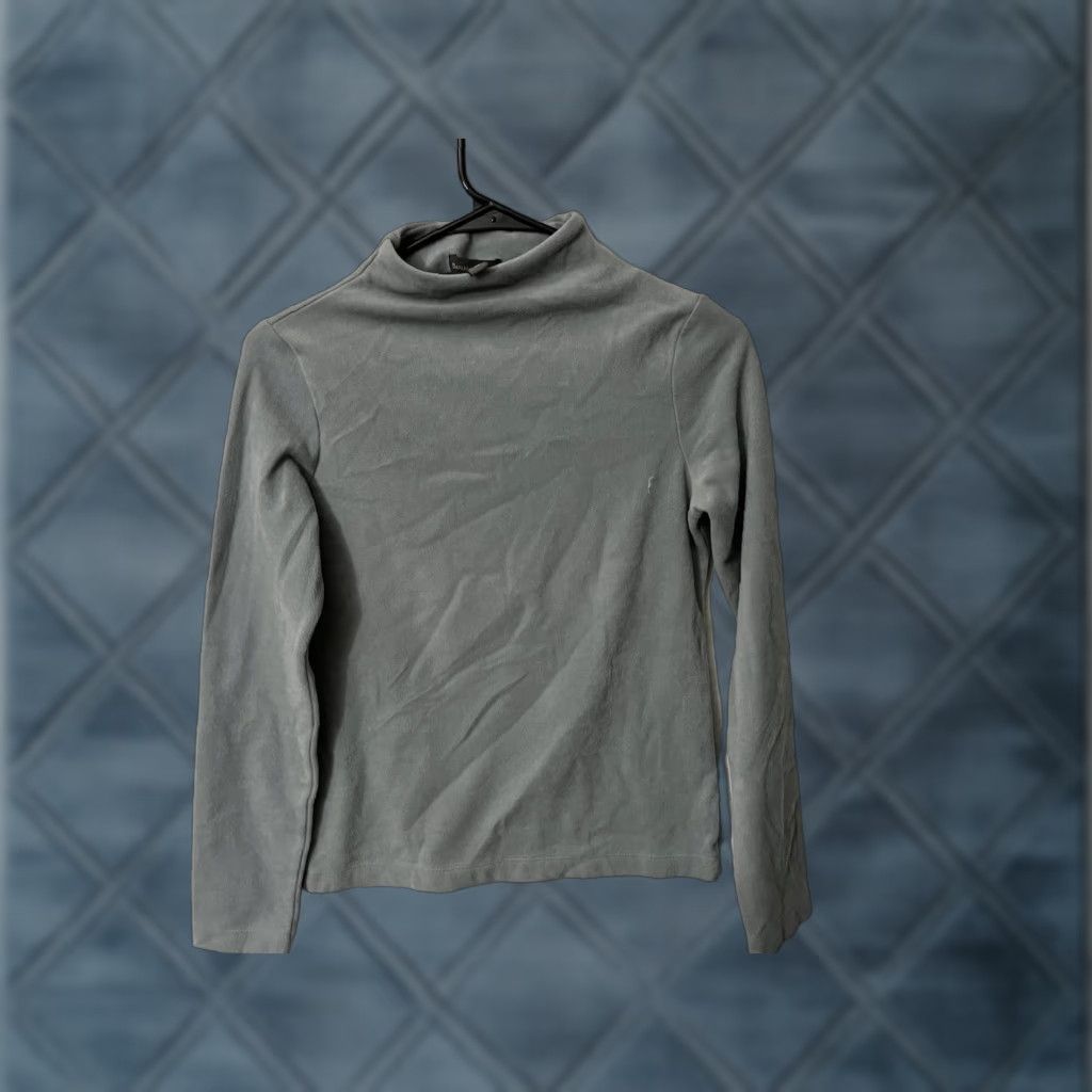 Banana Republic VINTAGE Banana Republic Sweater Womens XS Gray Solid Mock Neck Boho Size XS / US 0-2 / IT 36-38 - 1 Thumbnail
