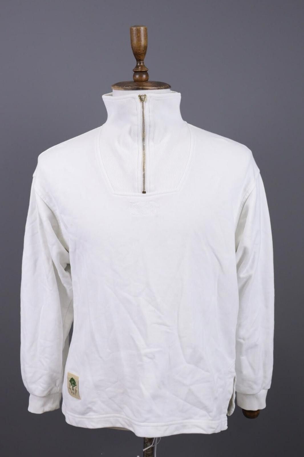 Escada Sport Esacada Sport White Knit High Neck 1/4 Zip Sweater Size M Size US M / EU 48-50 / 2 - 1 Thumbnail