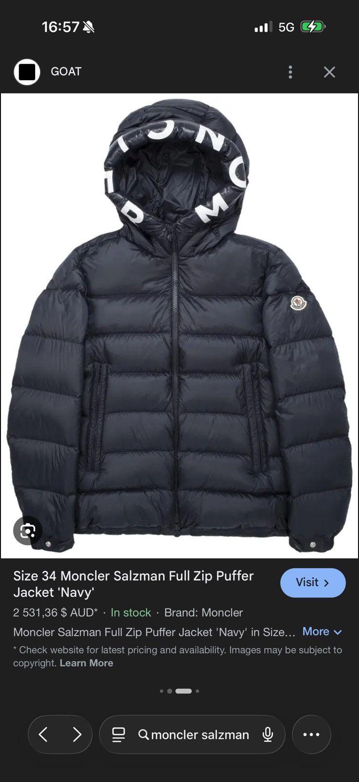 Moncler Moncler Salzman Jacket Size US M / EU 48-50 / 2 - 24 Thumbnail