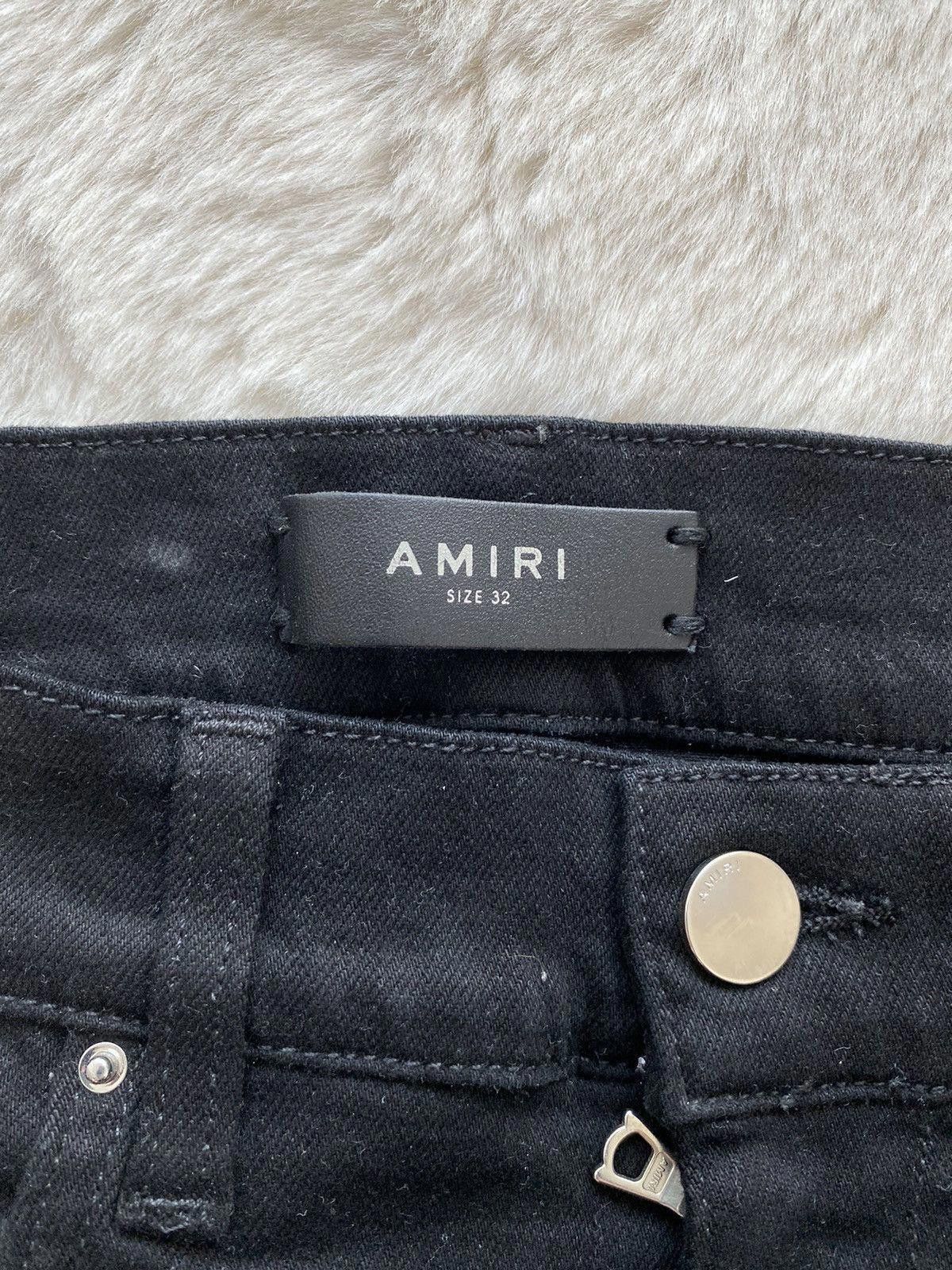 Amiri Amiri Black Track Denim Jeans Size US 32 / EU 48 - 2 Thumbnail