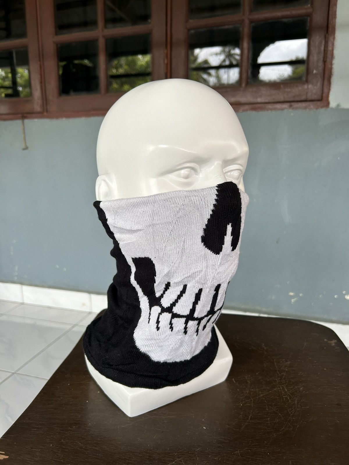 Japanese Brand × Kapital × Vintage Skull Masked Neck Cover Reversible Japanese Style Beanie ☠️☠️🎌 Size ONE SIZE - 3 Thumbnail