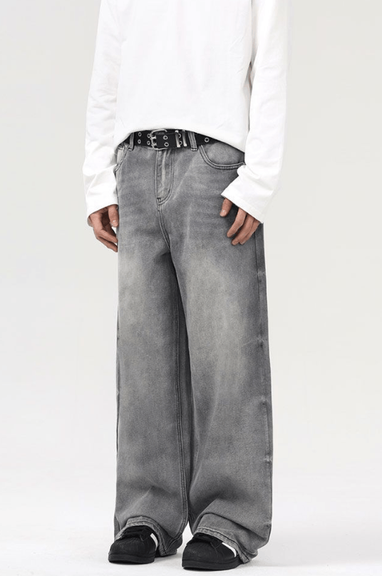 Japanese Brand × Vintage American high street distressed loose straight baggy jeans Size US 32 / EU 48 - 2 Thumbnail