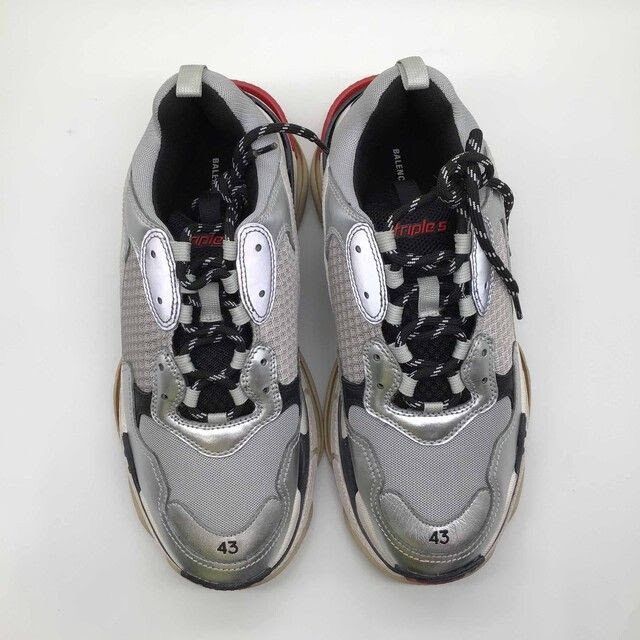 Balenciaga Balenciaga Triple S Sneaker 'Silver' 2018 Size US 10 / EU 43 - 2 Thumbnail