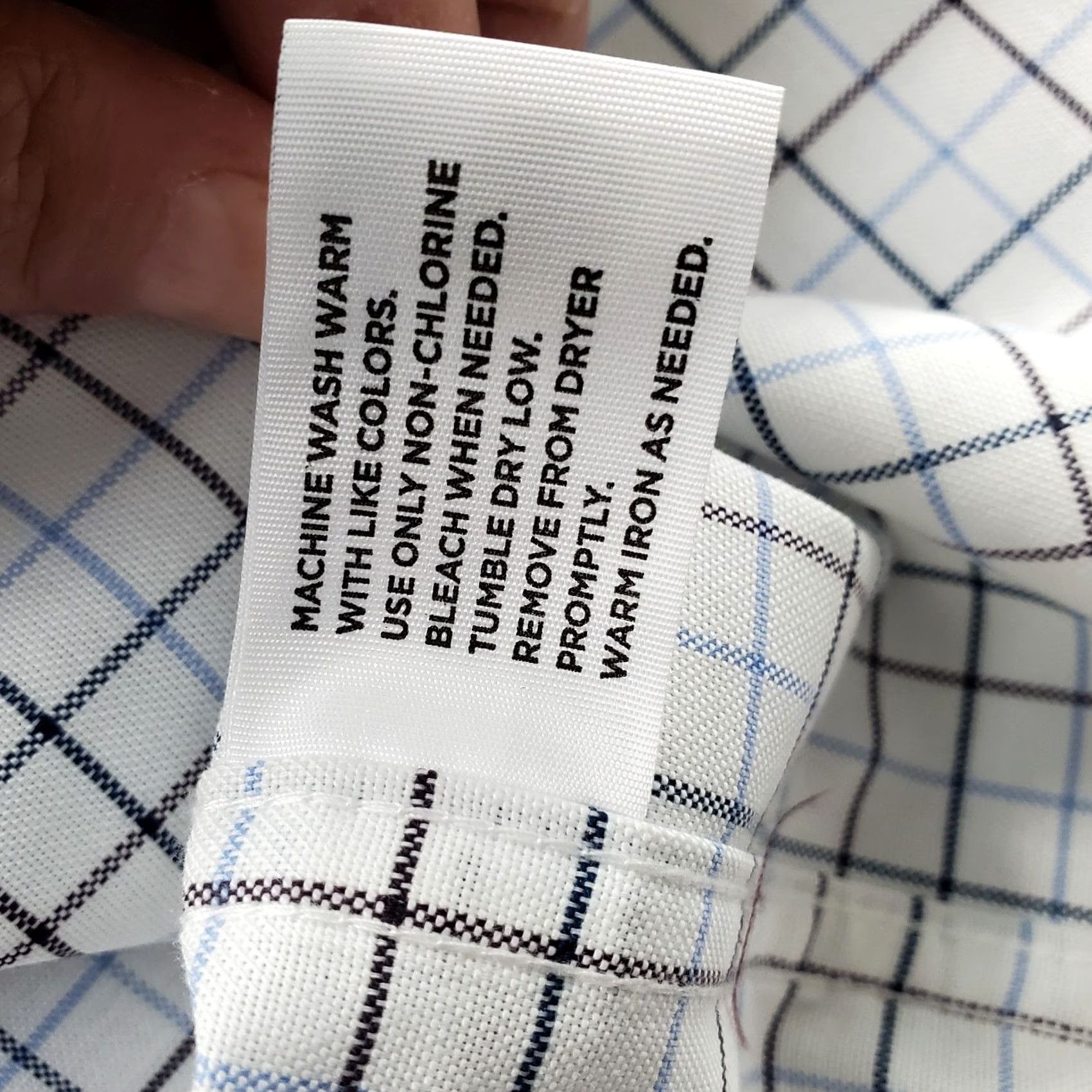 Stafford Stafford Mens Dress Shirt XLT Multi Check Button-Down Collar Regular Fit NWT Men’s Shirt Size 46R - 6 Thumbnail