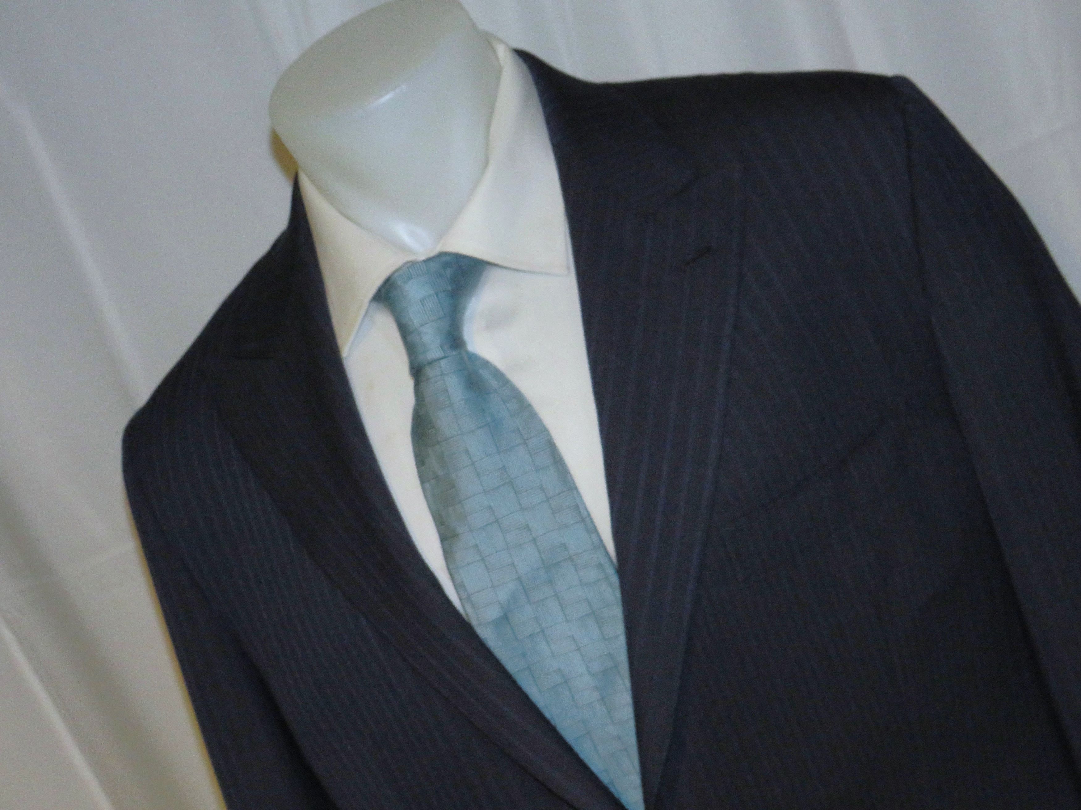 Other Marcello Vero x D'Avenza Bue Striped Cashmere Blend Suit 43R Size 44R - 5 Thumbnail