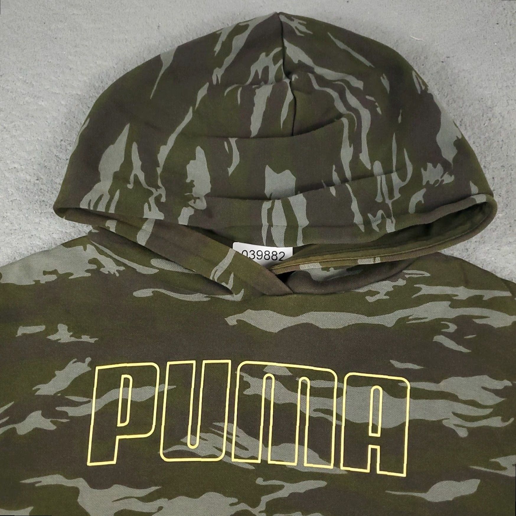 Puma PUMA Green Camouflage Hoodie Womens Medium Cotton Blend Pullover Sweatshirt Size M / US 6-8 / IT 42-44 - 2 Thumbnail
