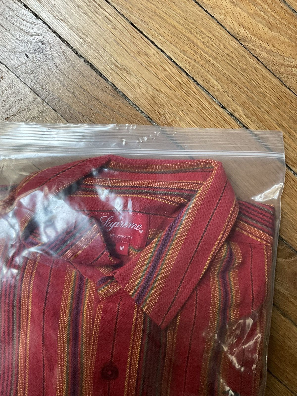 Supreme Supreme Chemise S/S Broderie Doré Stripe Size US M / EU 48-50 / 2 - 6 Thumbnail