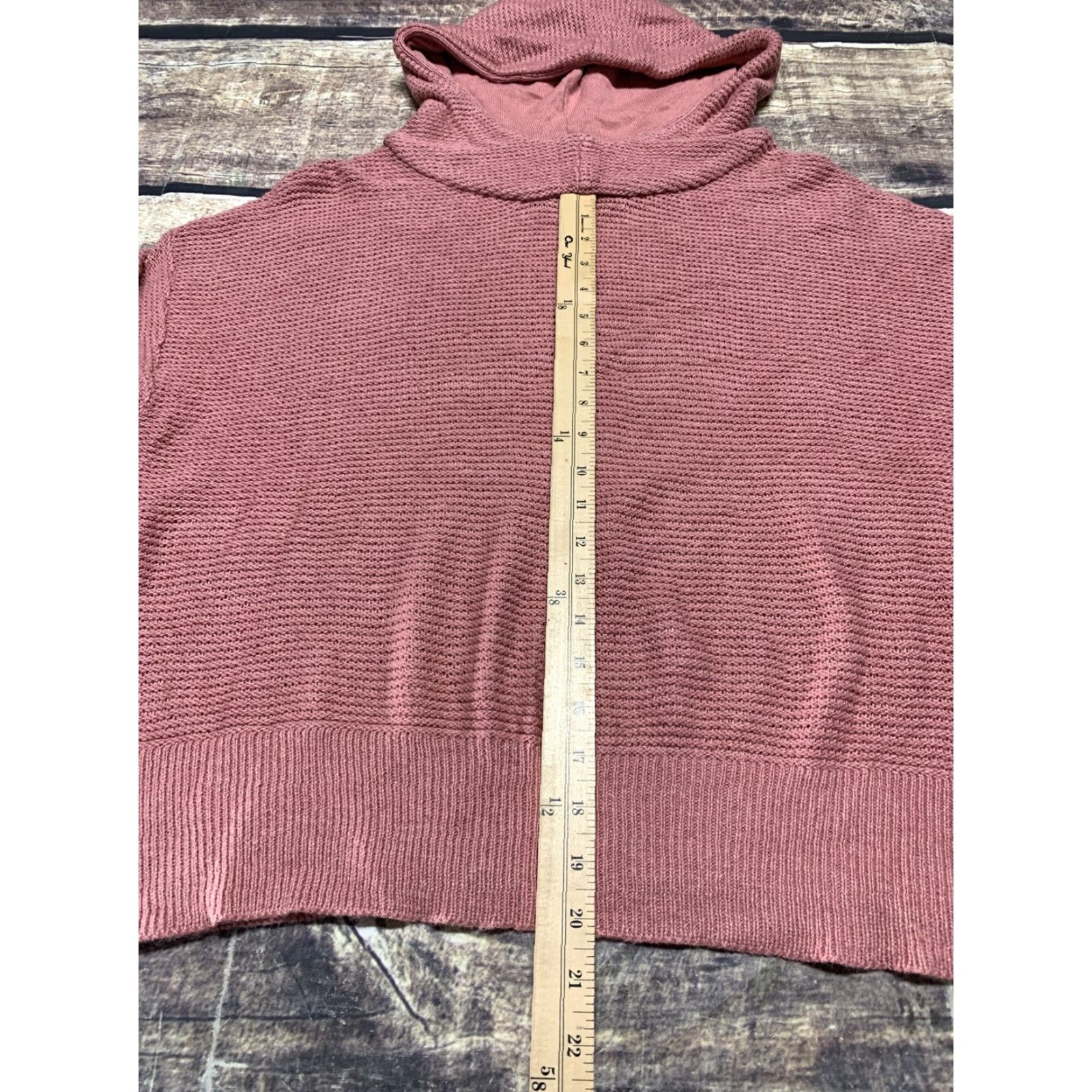 Vintage All in Motion Hooded Sweatshirt XL Womens Rose Red Long Sleeve Knit Cotton Blend NWT New with Tags Size XL / US 12-14 / IT 48-50 - 6 Thumbnail