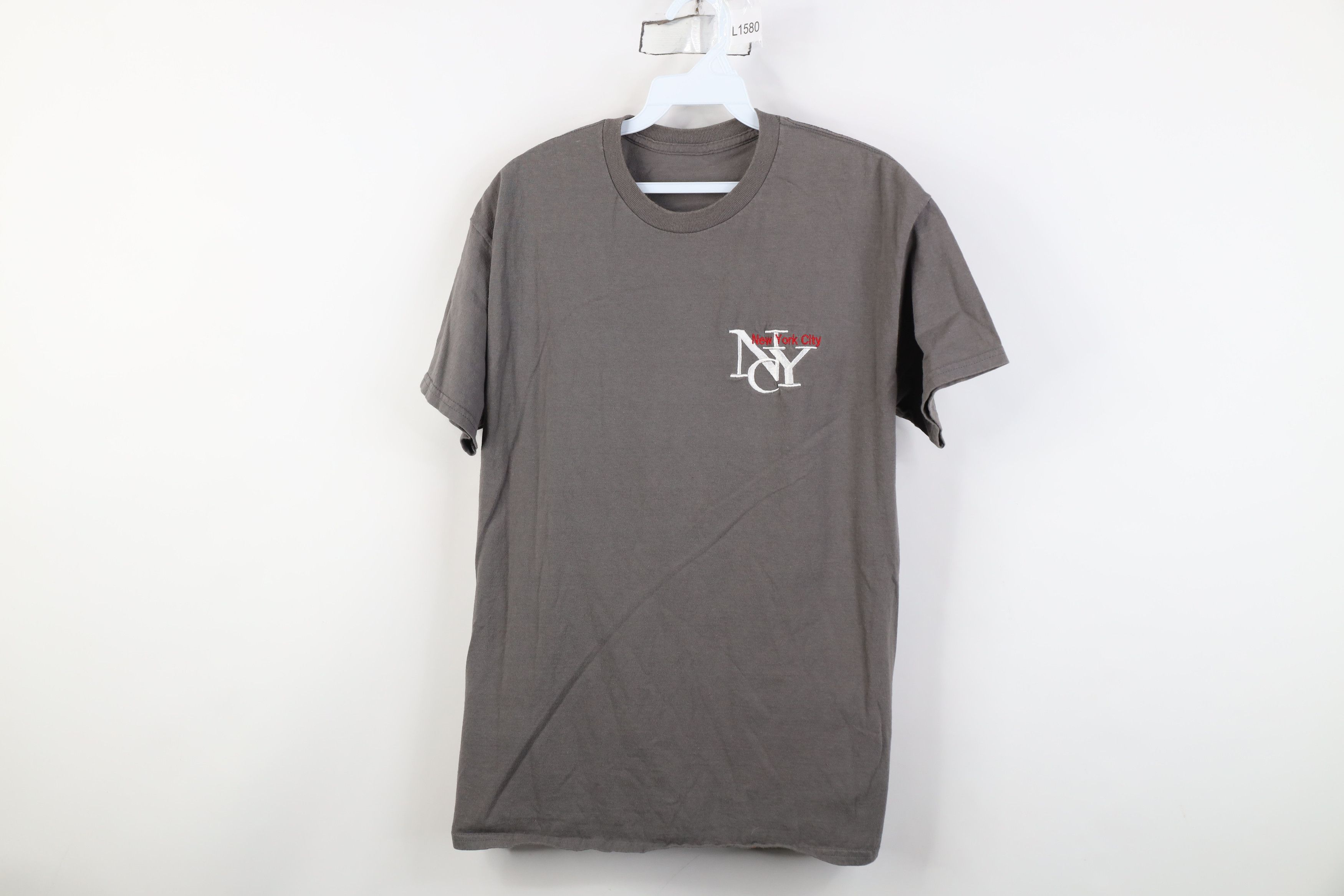 Vintage Vintage 90s Streetwear Spell New York City NYC T-Shirt Gray Size US S / EU 44-46 / 1 - 1 Thumbnail
