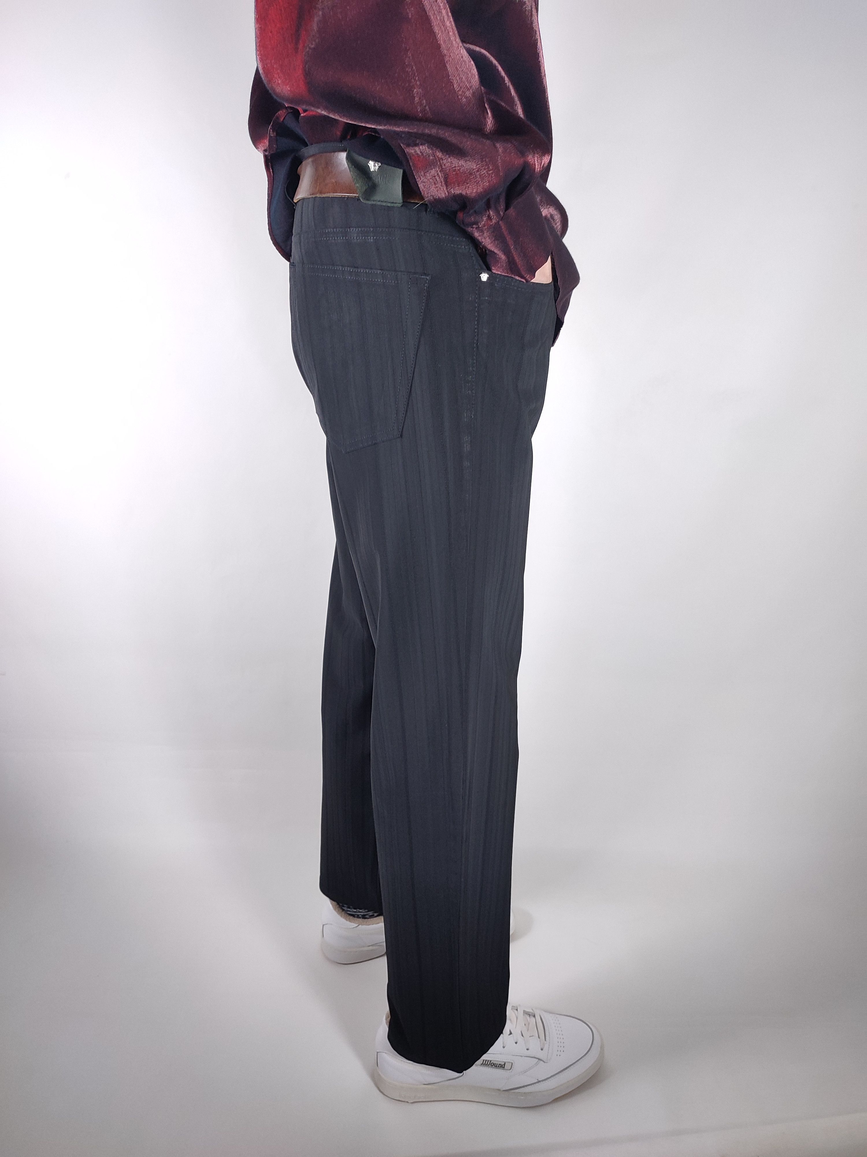 Versace Versace Vintage Striped Stretchy Trousers Pants Size US 36 / EU 52 - 4 Thumbnail