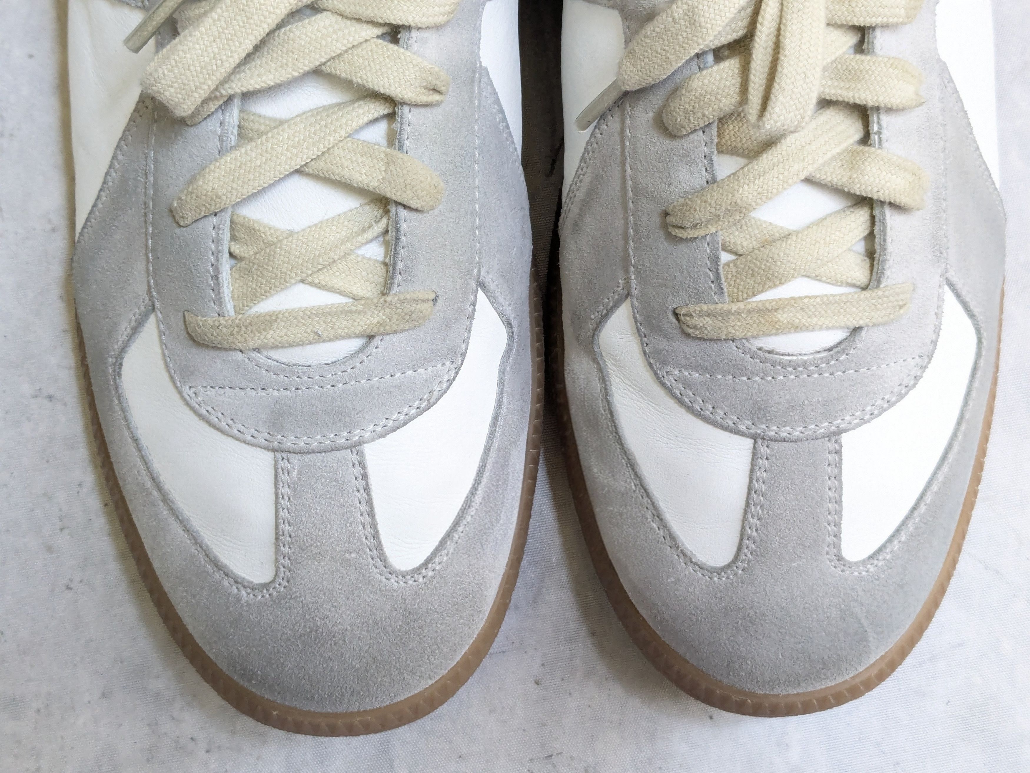 Maison Margiela Maison Margiela Replica GAT Sneaker white gray 13 46 low top Size US 13 / EU 46 - 2 Thumbnail