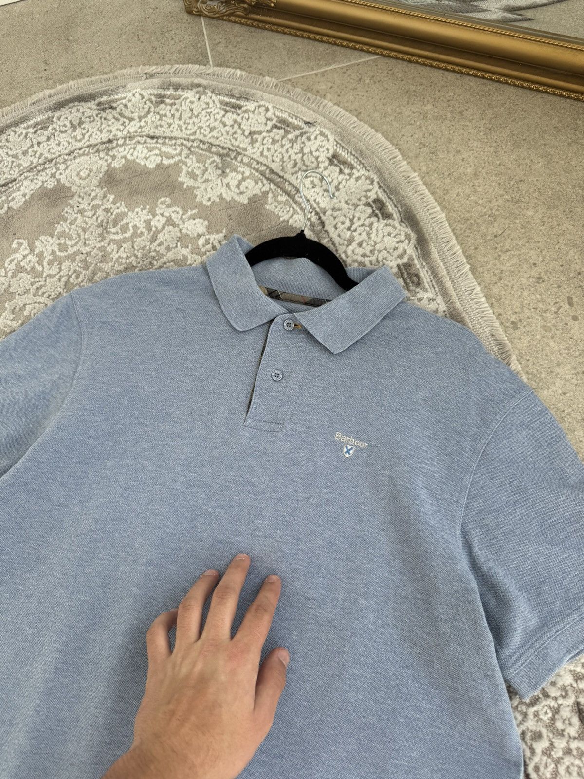 Barbour Luxury Vintage Barbour Polo Shirt TEe Striped checkered Y2K Size US XL / EU 56 / 4 - 7 Thumbnail