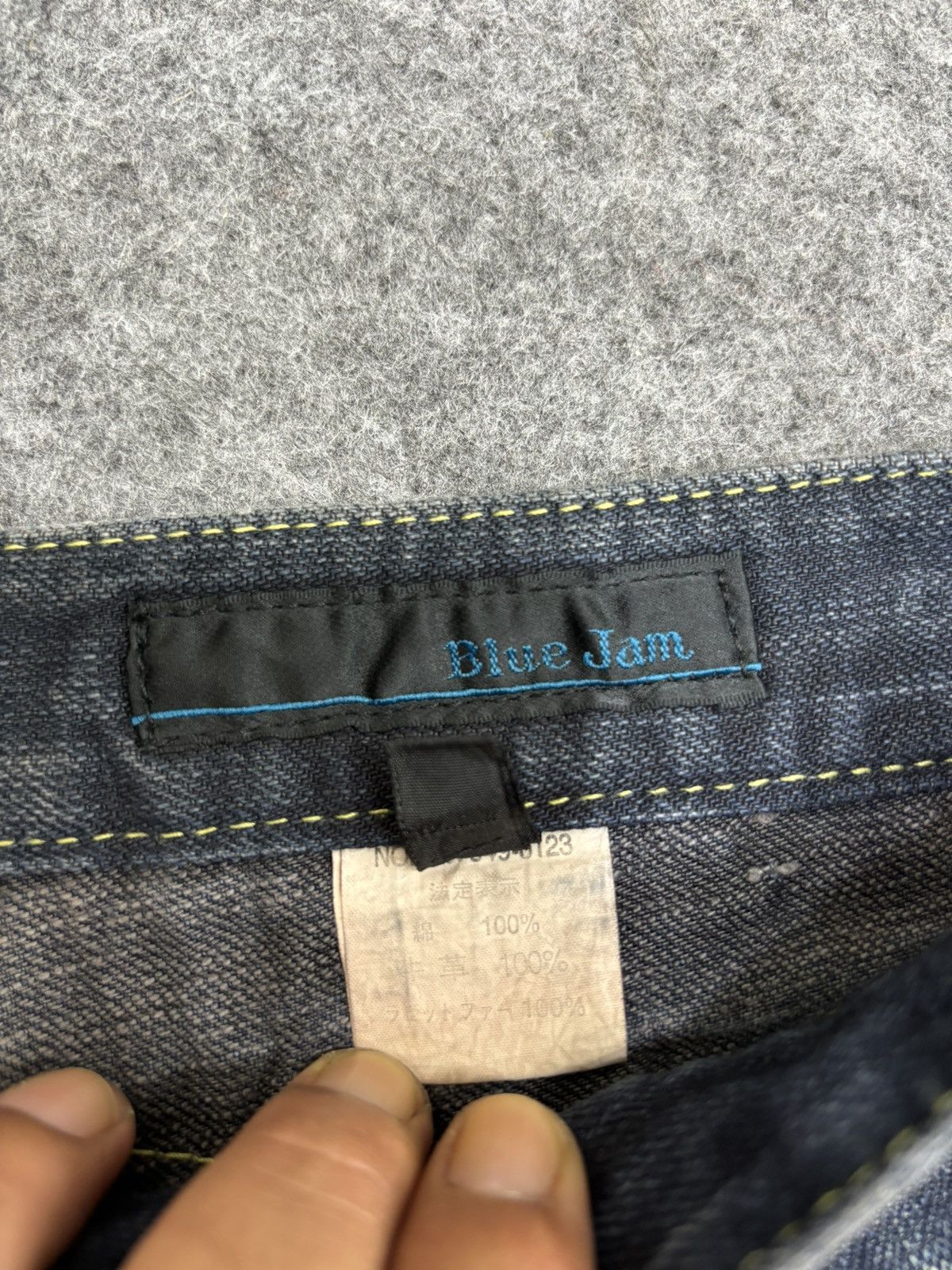 Japanese Brand 💥Flare💥Insane 90s Style Blue Rusty Distressed Denim F561 Size US 30 / EU 46 - 12 Thumbnail