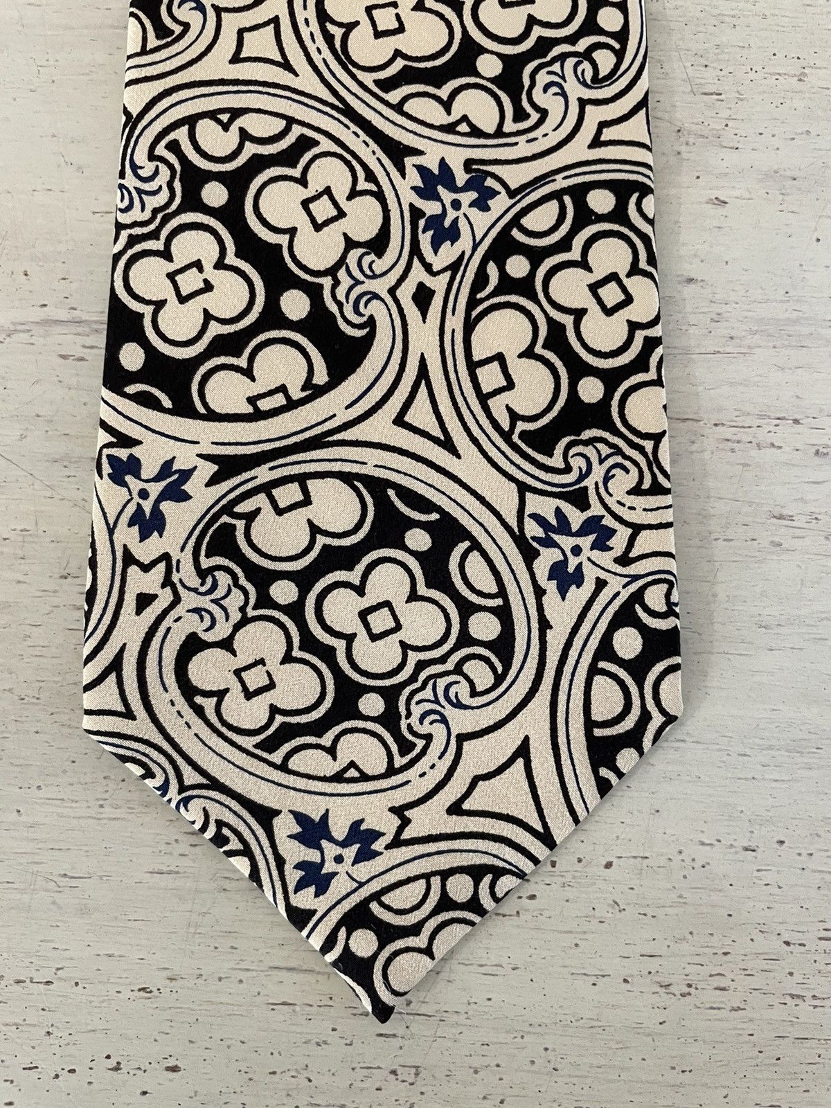 Polo Ralph Lauren × Vintage Bold Print Wide Silk Crepe Tie Size ONE SIZE - 3 Thumbnail