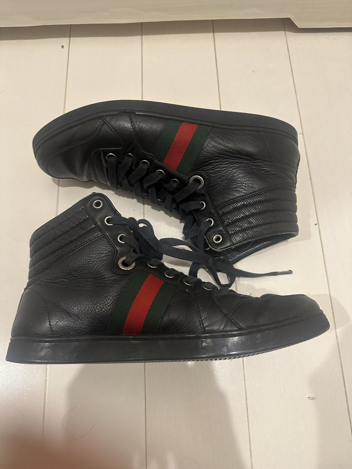 Gucci Gucci Ace "Web" Sherry Line Sneakers Size US 8.5 / EU 41-42 - 3 Thumbnail