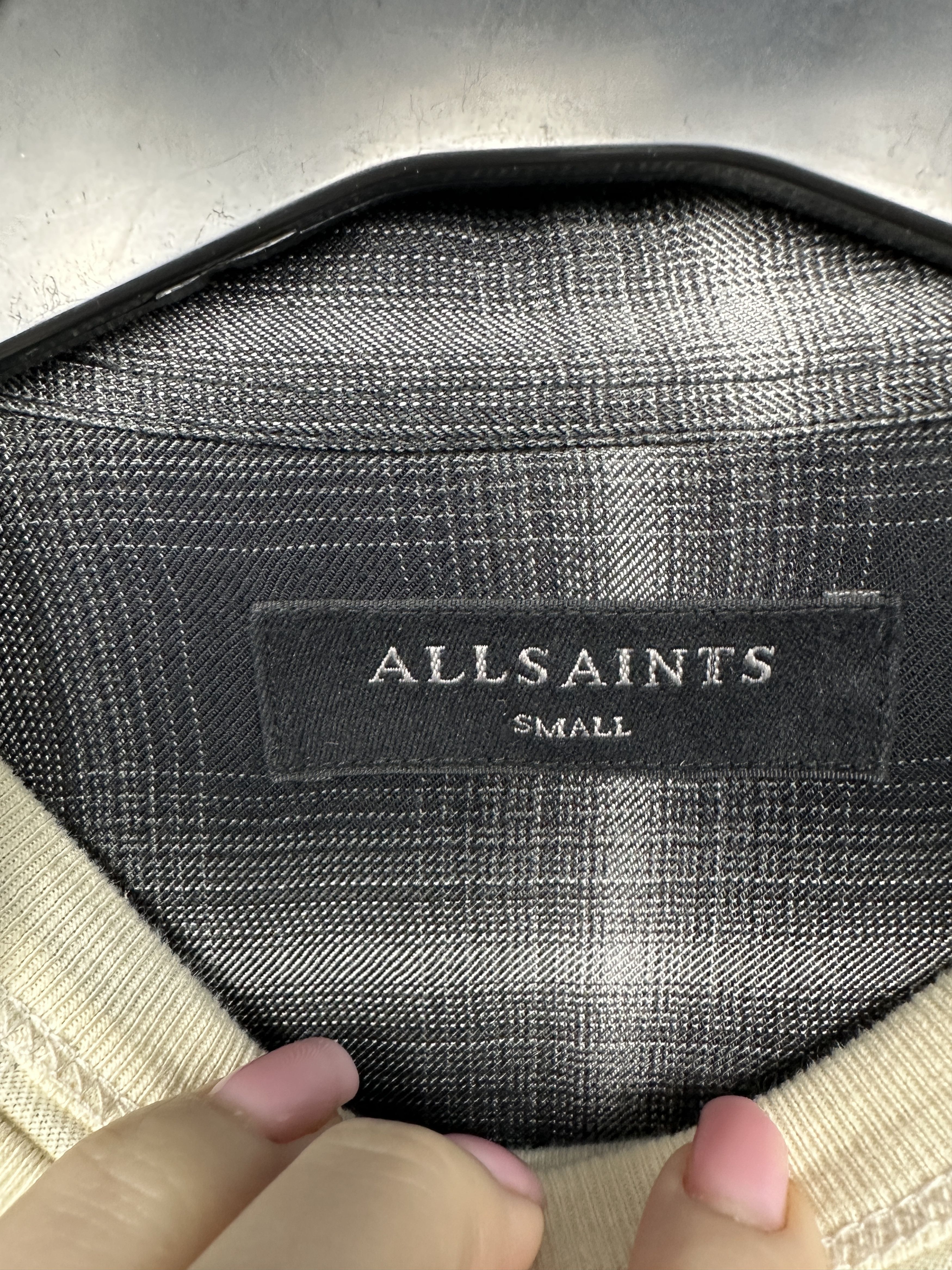 Allsaints Allsaints Mens Biloxi Flannel Plaid Shirt Size US S / EU 44-46 / 1 - 4 Thumbnail