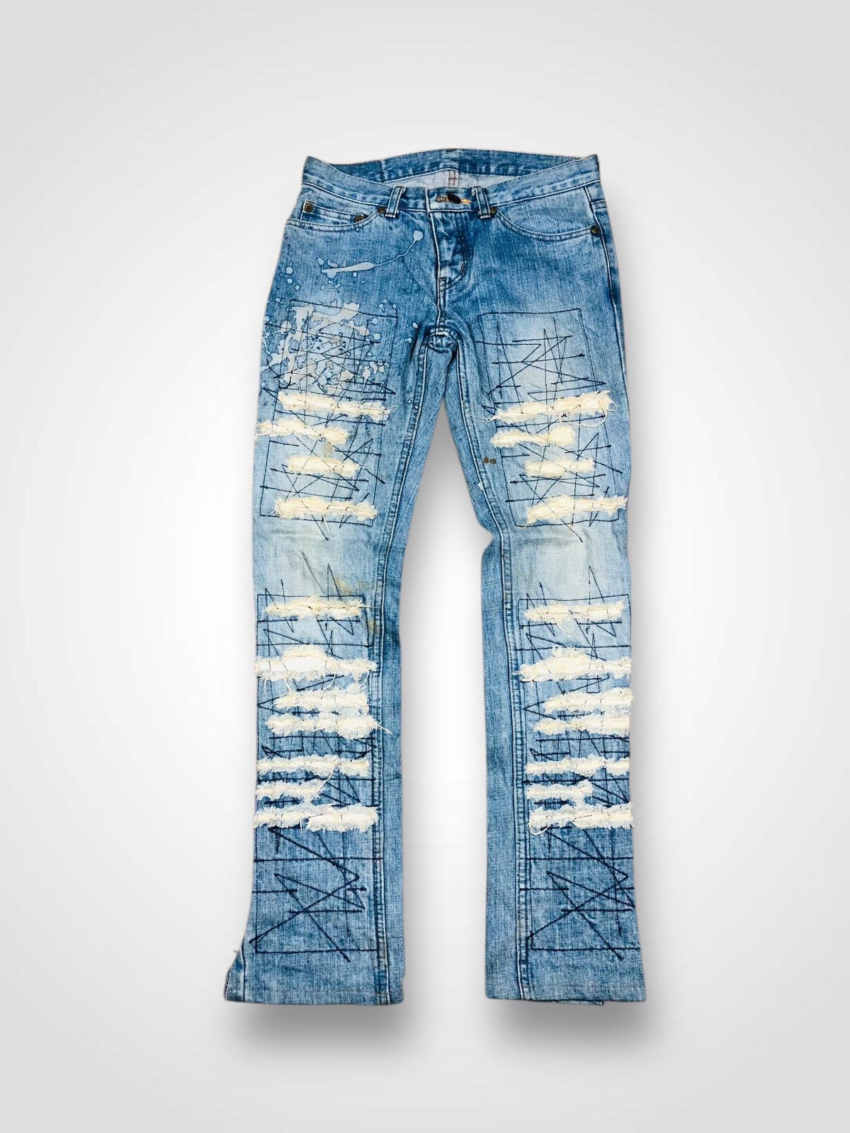 Hysteric Glamour Hysteric Glamour Distressed Denim (33) Size US 28 / EU 44 - 1 Thumbnail