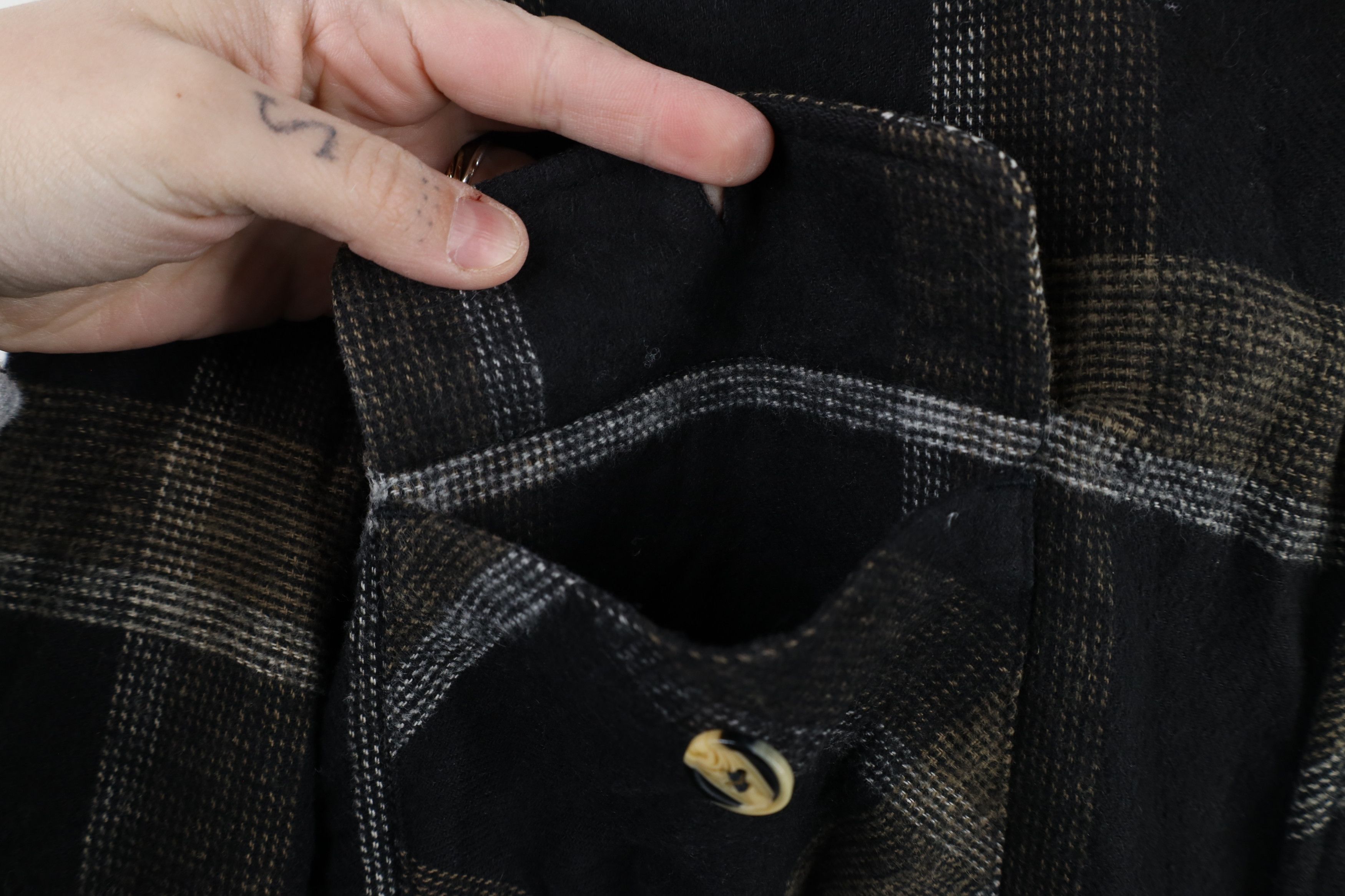 Vintage Vintage 90s Streetwear Fleece Lined Flannel Shirt Jacket Size US XL / EU 56 / 4 - 5 Thumbnail