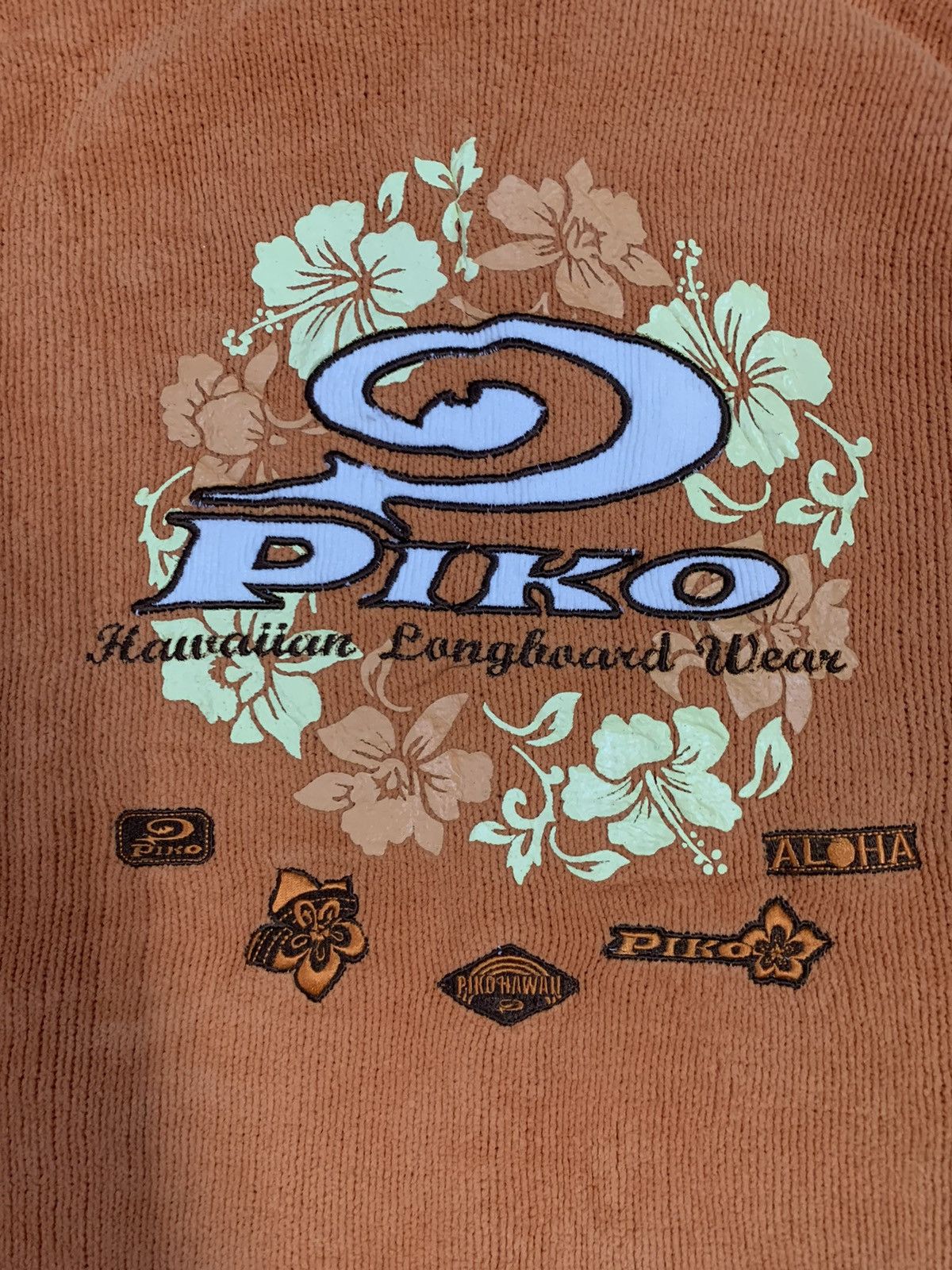 Japanese Brand Vintage Piko Hawaiian Technical Knitted Fleece Lined Jacket Size US M / EU 48-50 / 2 - 14 Thumbnail