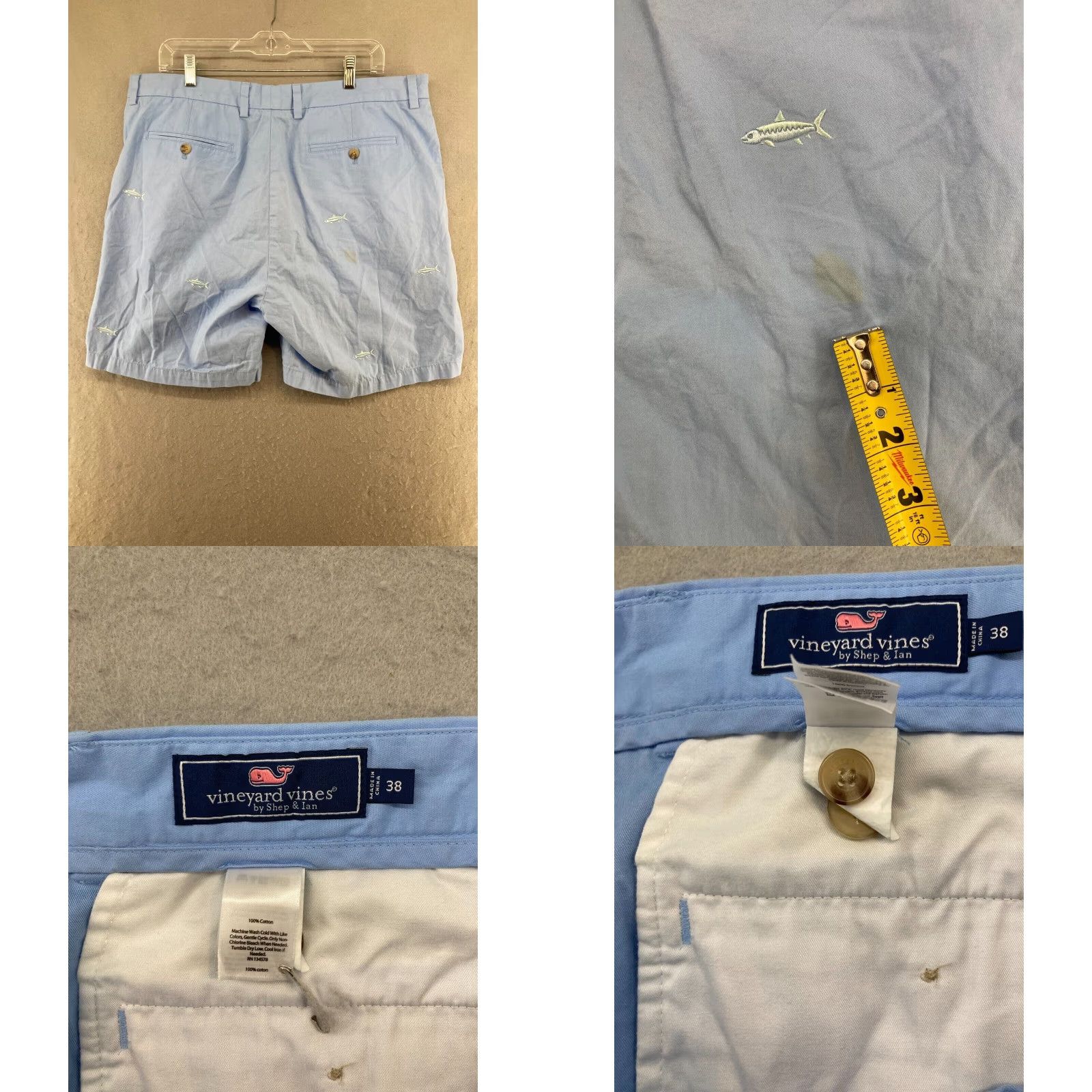 Vineyard Vines Vineyard Vines Mens Beach Shorts 38 Extra Large XL Blue Fish Size US 38 / EU 54 - 8 Thumbnail