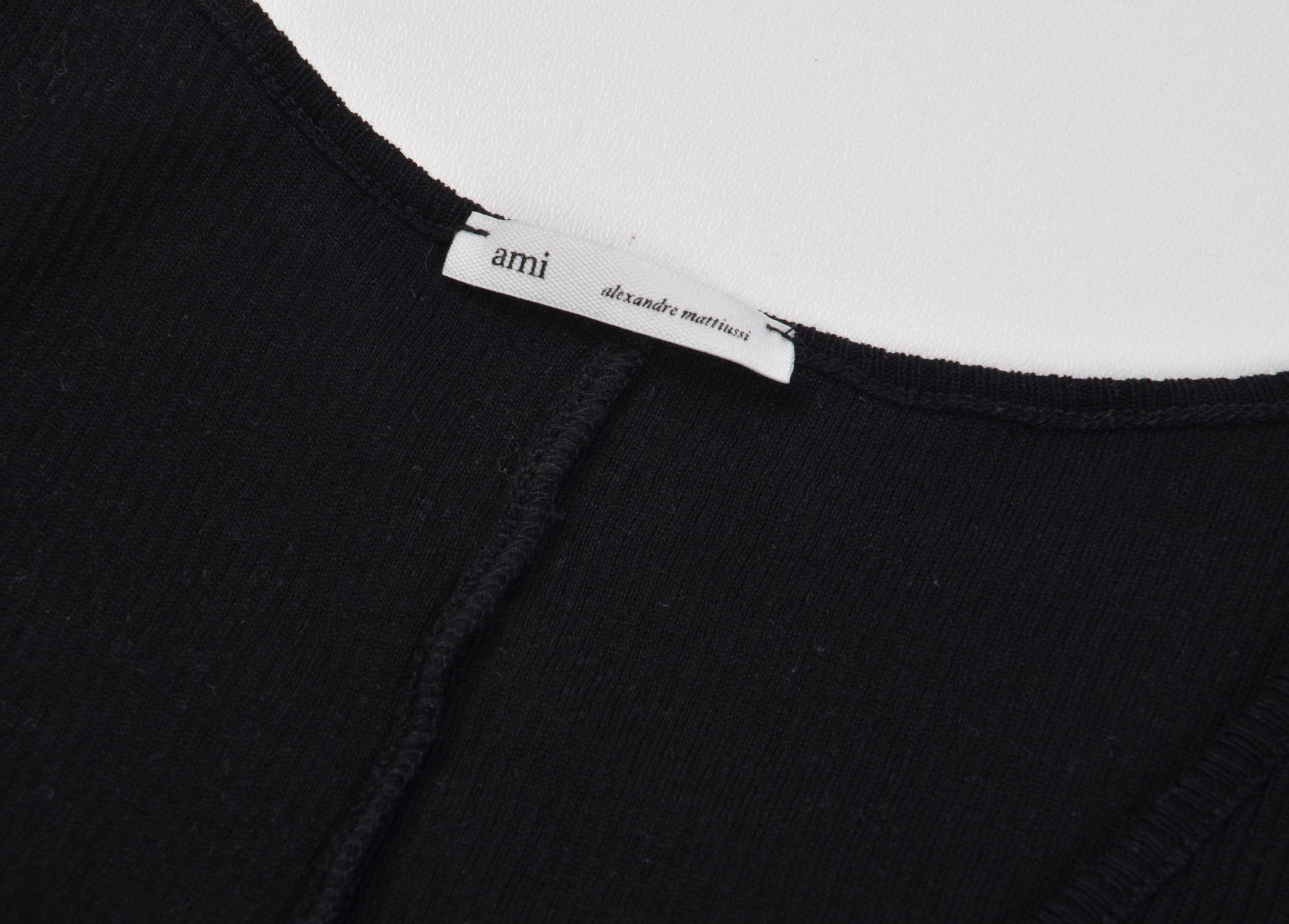 AMI Ami Alexandre Mattiussi Ribbed Minimalist Tank Top Size S / US 4 / IT 40 - 6 Thumbnail