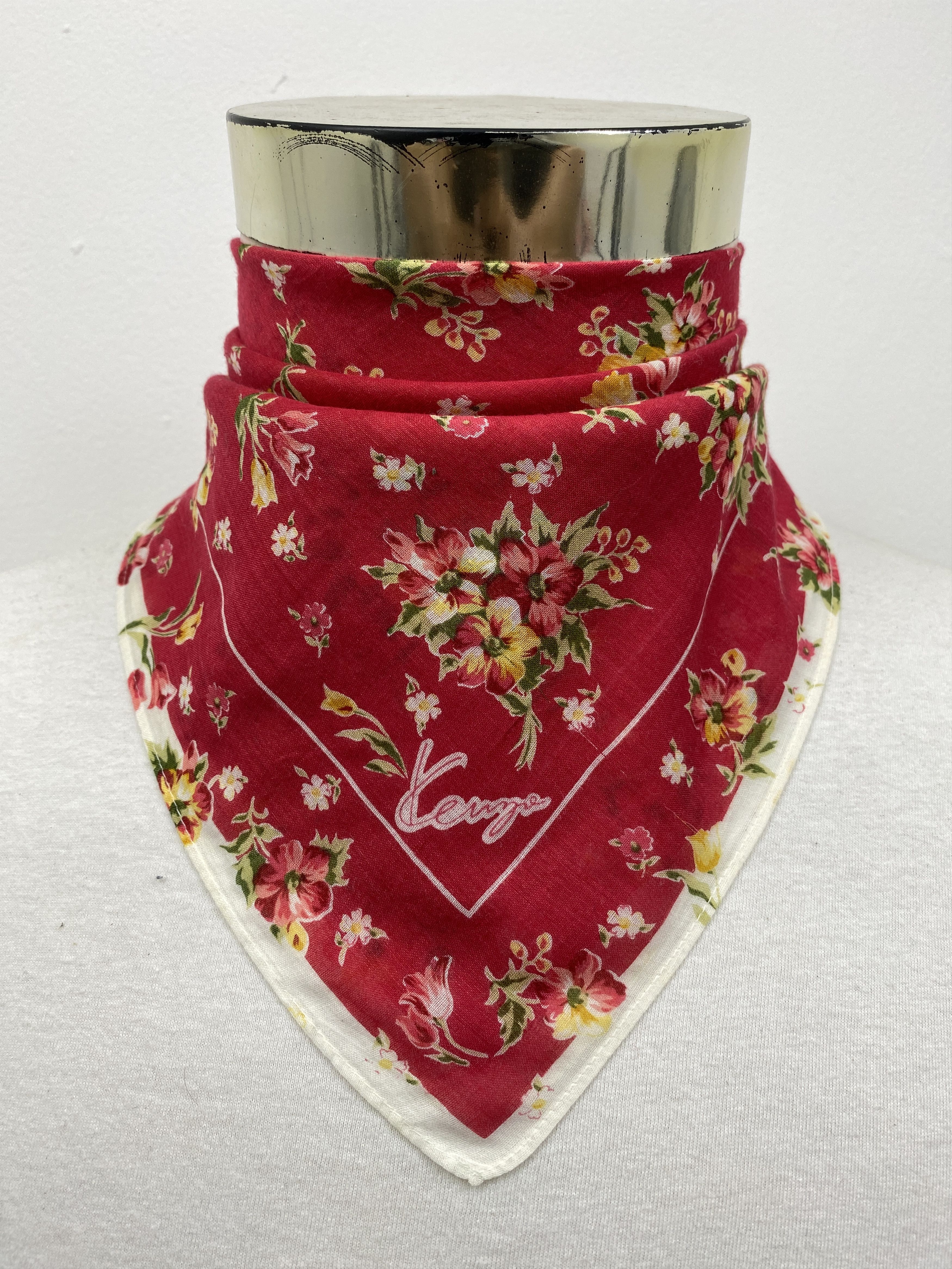 Kenzo × Vintage Kenzo Handkerchief / Bandana / Neckerchief HKC0205 Size ONE SIZE - 2 Thumbnail