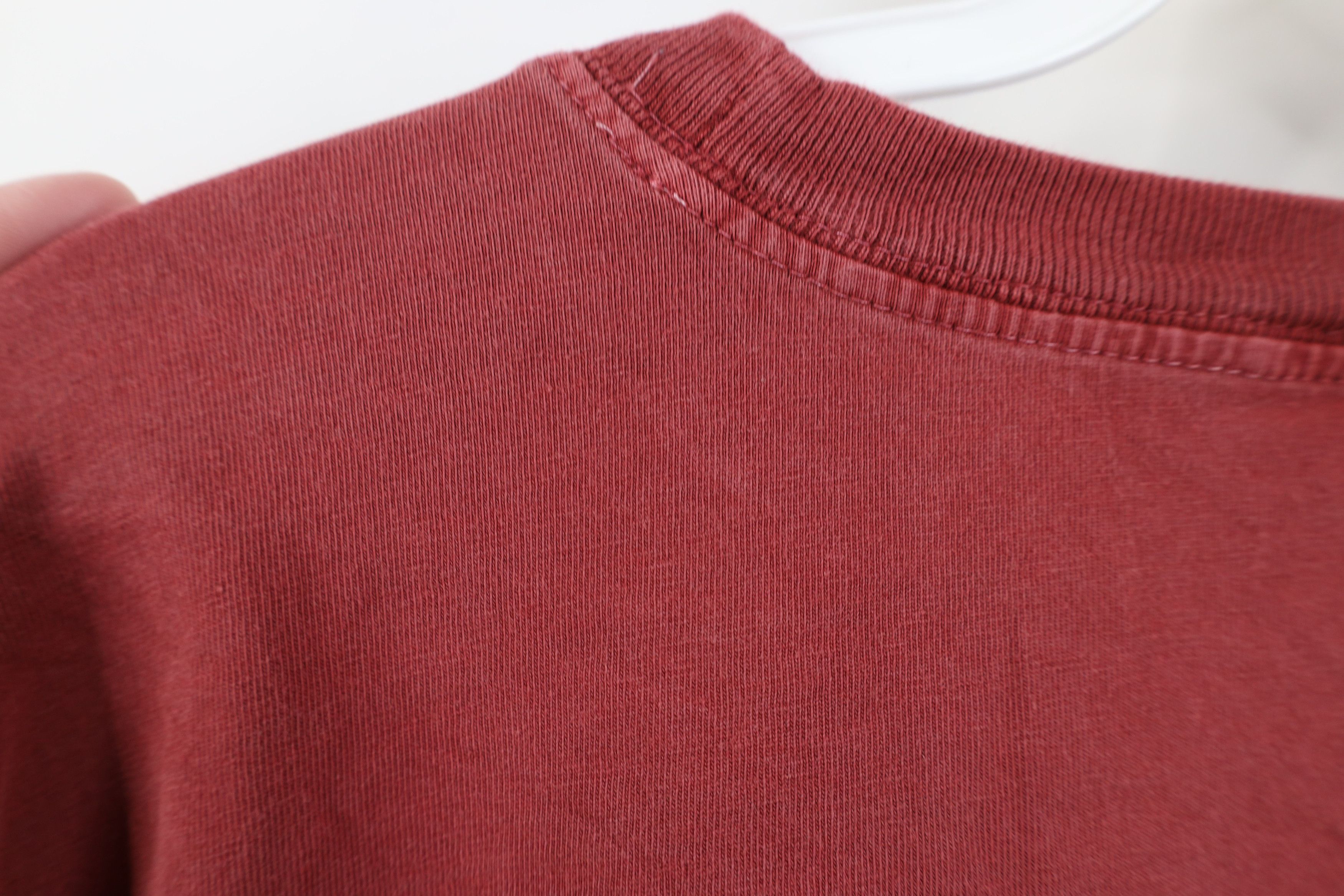 Woolrich Woolen Mills Vintage 90s Woolrich Heavy Stonewash Long Sleeve T-Shirt Red Size US XL / EU 56 / 4 - 11 Thumbnail