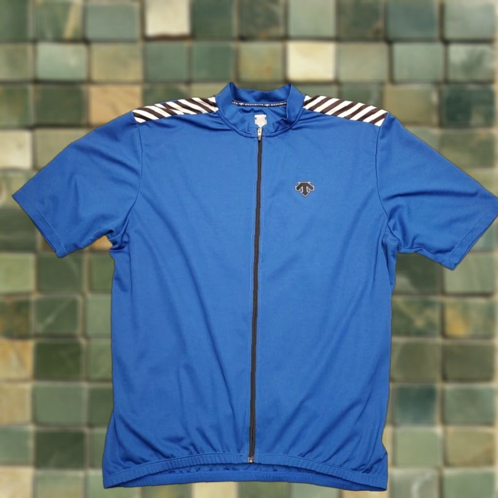 Vintage Descent Shirt Mens 2XL Blue H2Zero Short Sleeve Bike Cycling Performance Canada Size US XXL / EU 58 / 5 - 1 Thumbnail