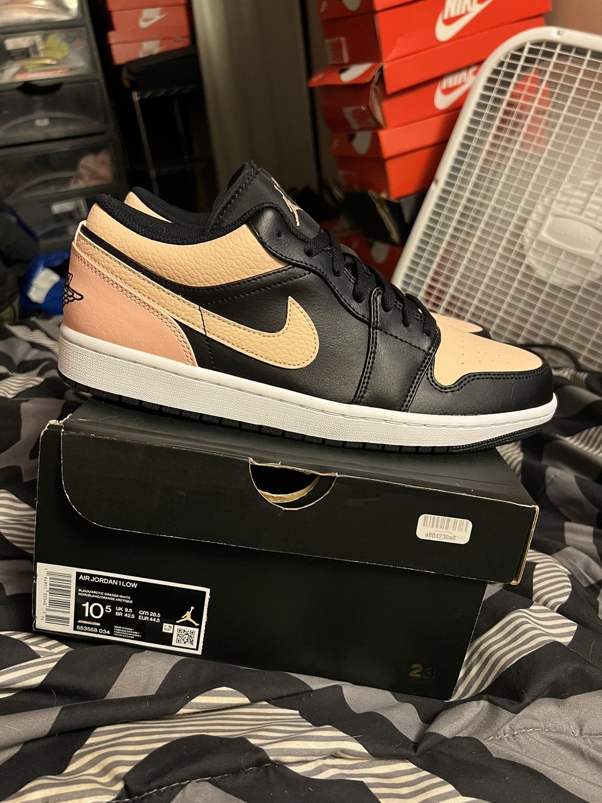 Nike Air Jordan Low Crimson Tint Black Men's Size