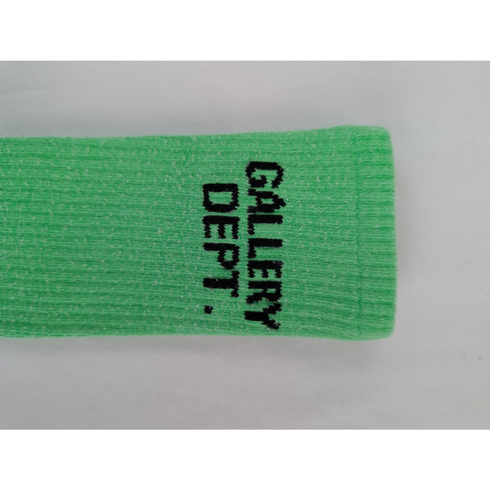Gallery Dept. o1rshd1 Q:4 / Size: OS / Gallery Dept. Logo Socks Fluo Green Size ONE SIZE - 10 Thumbnail