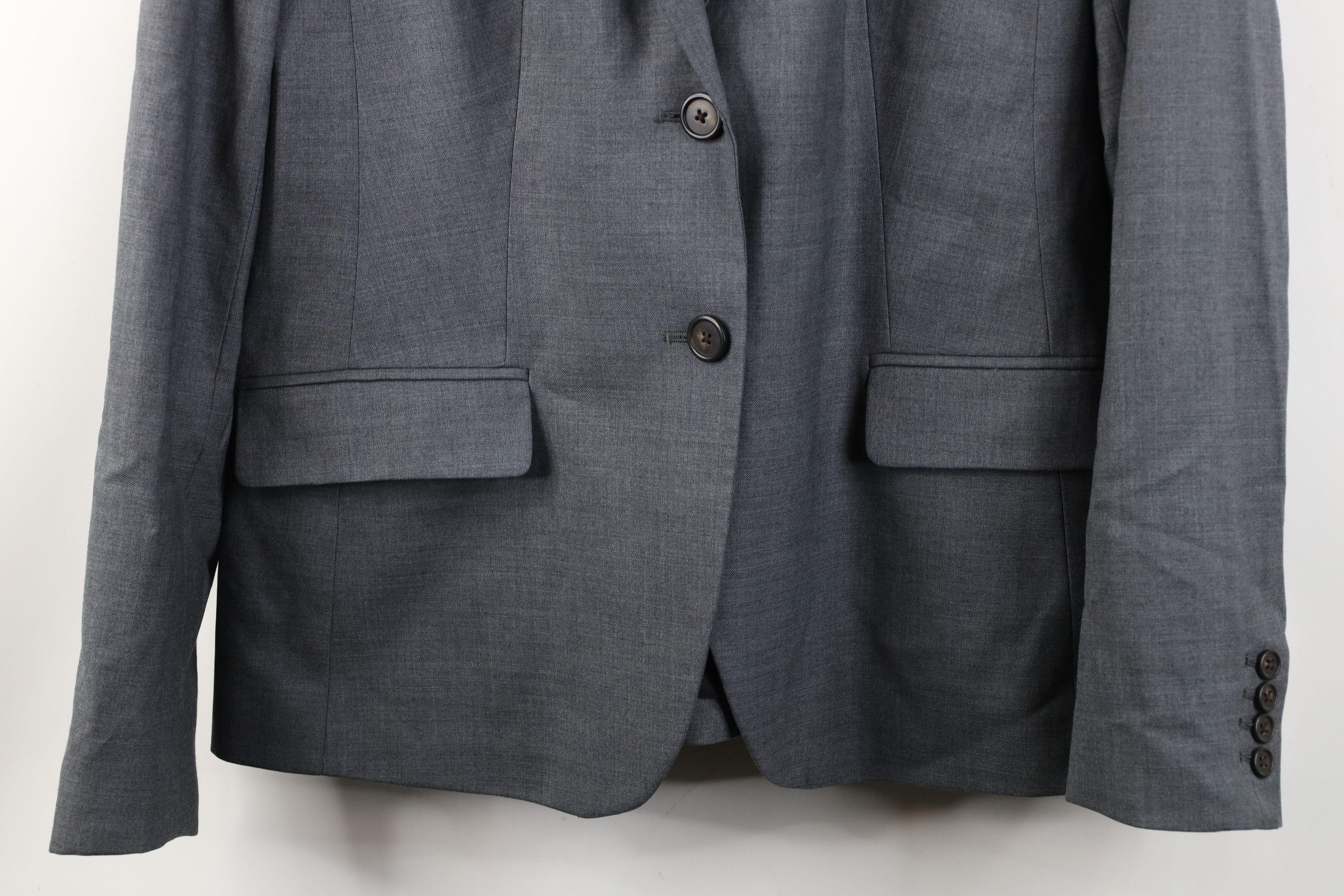 J.Crew J Crew 1035 Wool 2 Button Suit Coat Blazer Jacket Gray Size XXL / US 16-18 / IT 52-54 - 3 Thumbnail