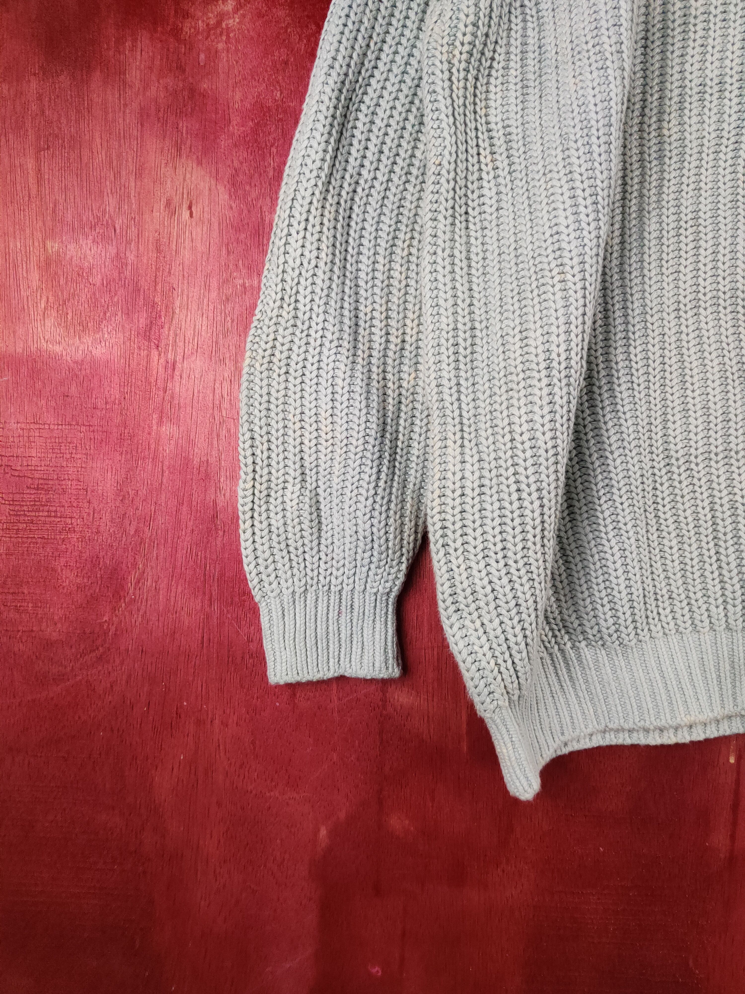 Homespun Knitwear × Japanese Brand × Vintage Wonder Stafe Blue Faded Knitwear Sweatshirts #S2373 Size XL / US 12-14 / IT 48-50 - 4 Thumbnail