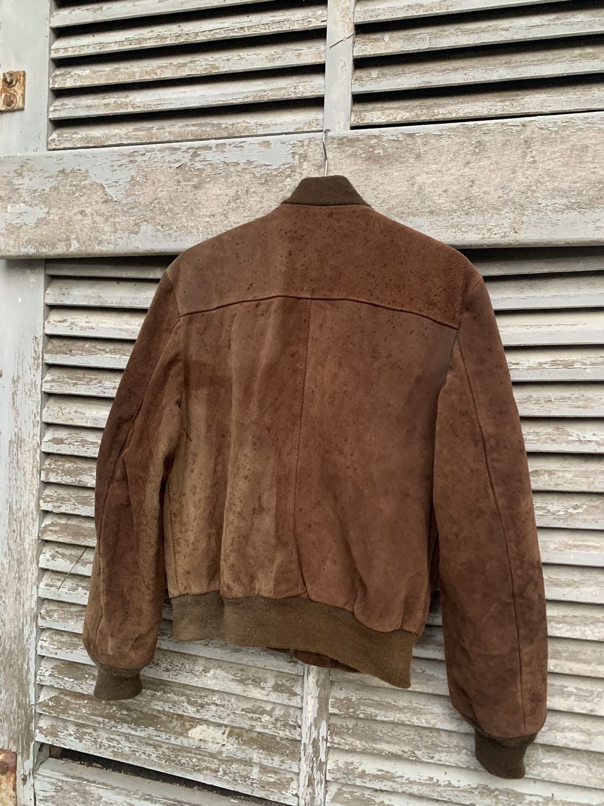 Schott Vintage Schott Suede Leather Brown Bomber Jacket Made In USA Size US M / EU 48-50 / 2 - 9 Thumbnail