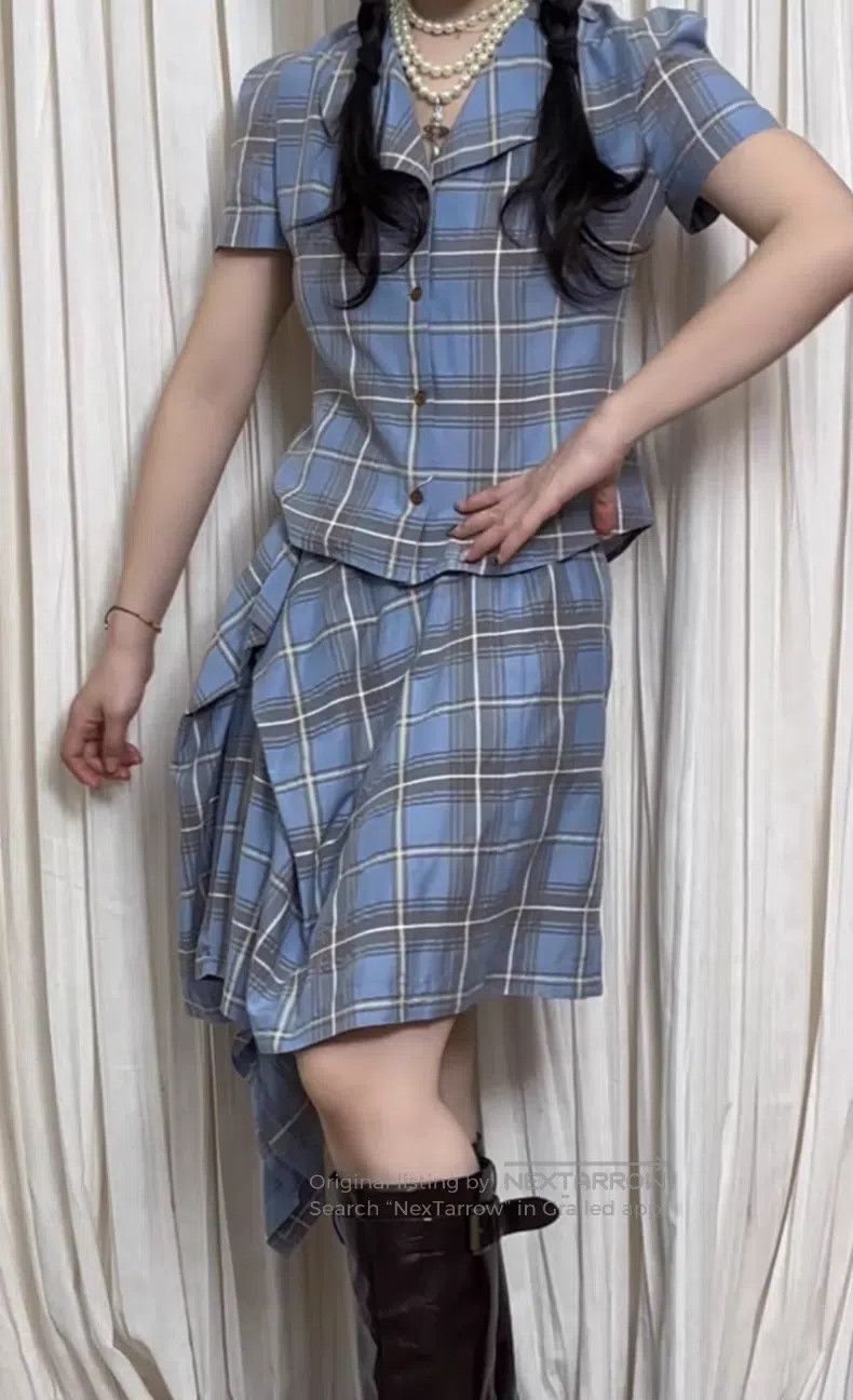 Vivienne Westwood Vivienne Westwood Blue Plaid Love Heart Set Size M / US 6-8 / IT 42-44 - 6 Thumbnail