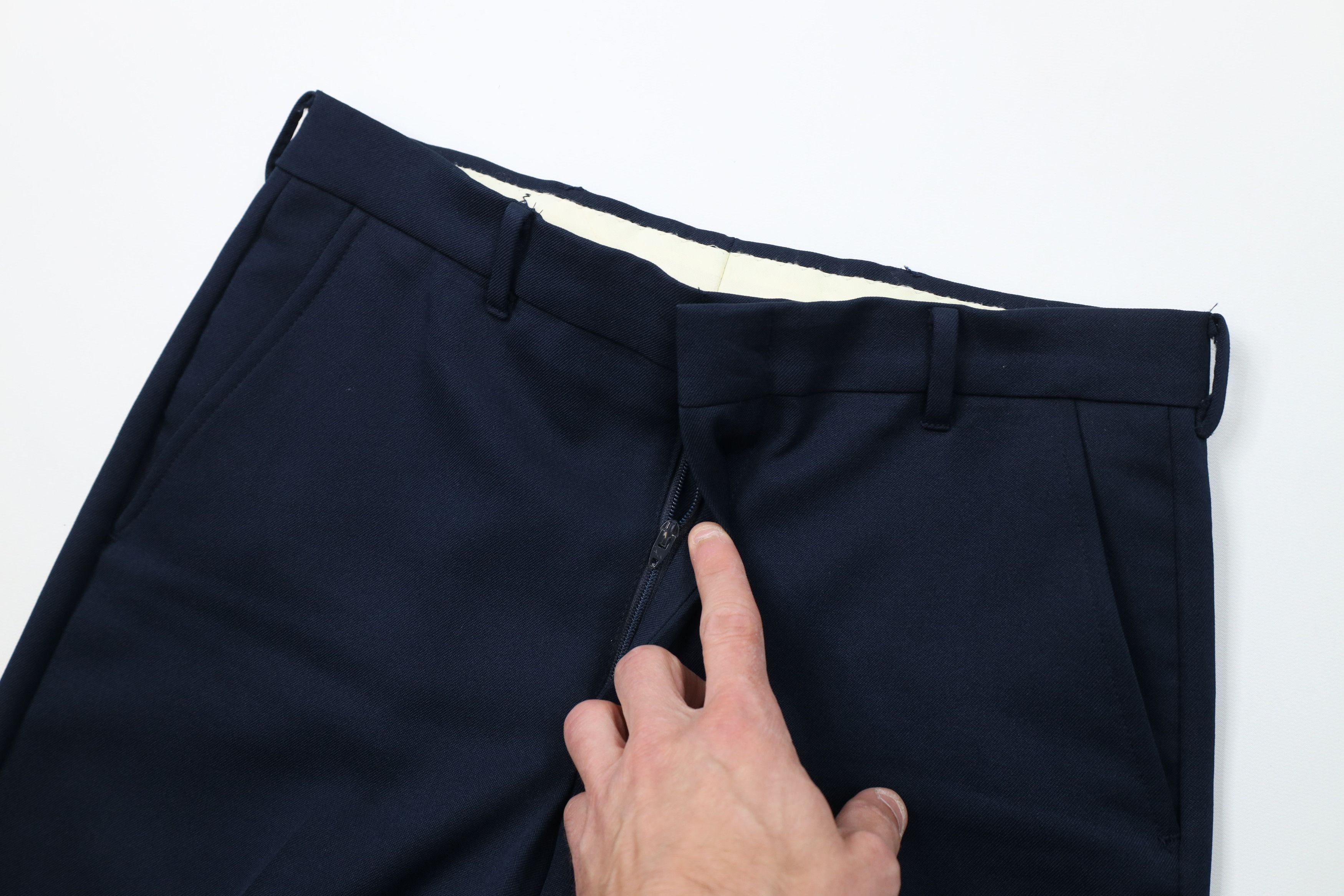 Vintage Vintage 70s Streetwear Flared Wide Leg Chino Pants Blue USA Size US 30 / EU 46 - 6 Thumbnail