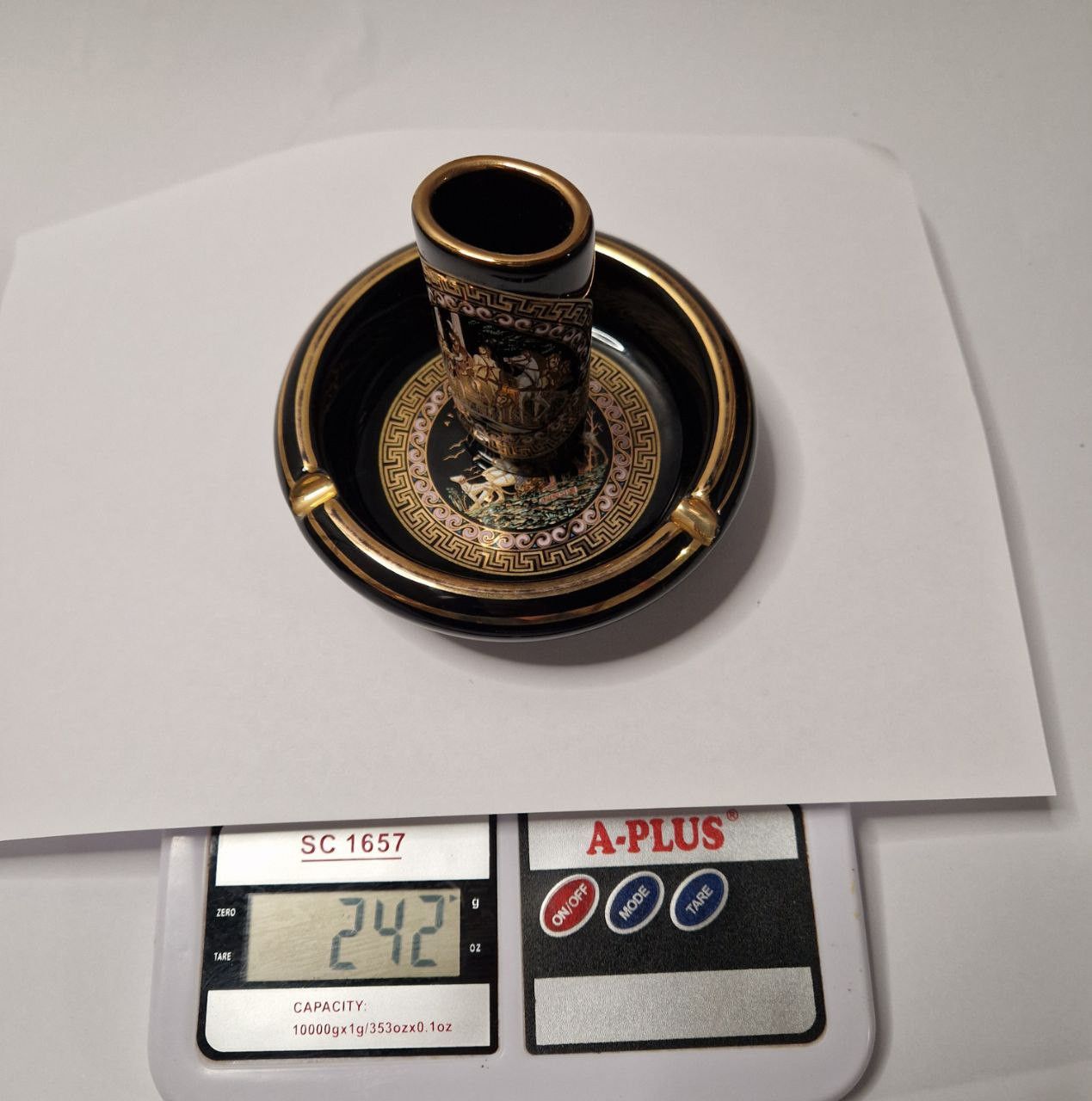 Vintage Vintage Greek “Special Fintias” Ashtray & Table Lighter Set Size ONE SIZE - 4 Thumbnail