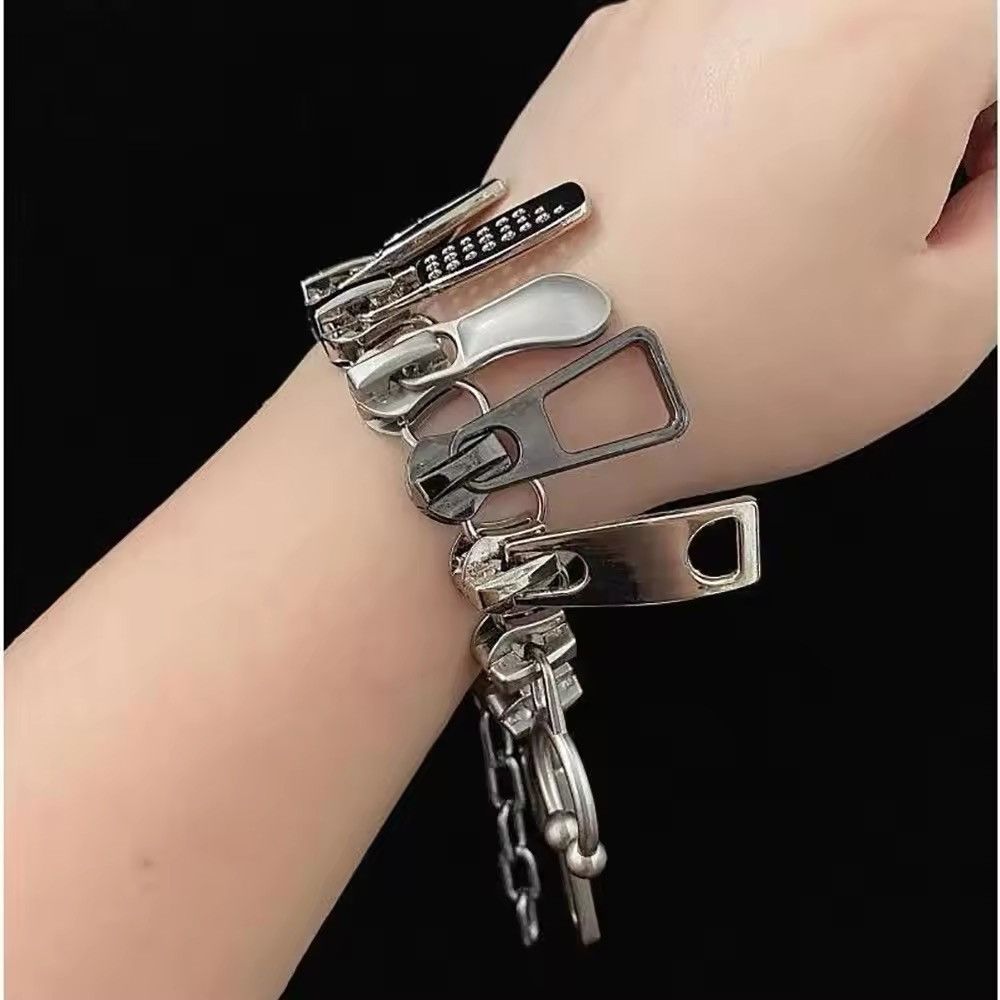 Jewelry Cyber Punk Zipper Bracelet Size ONE SIZE - 1 Thumbnail
