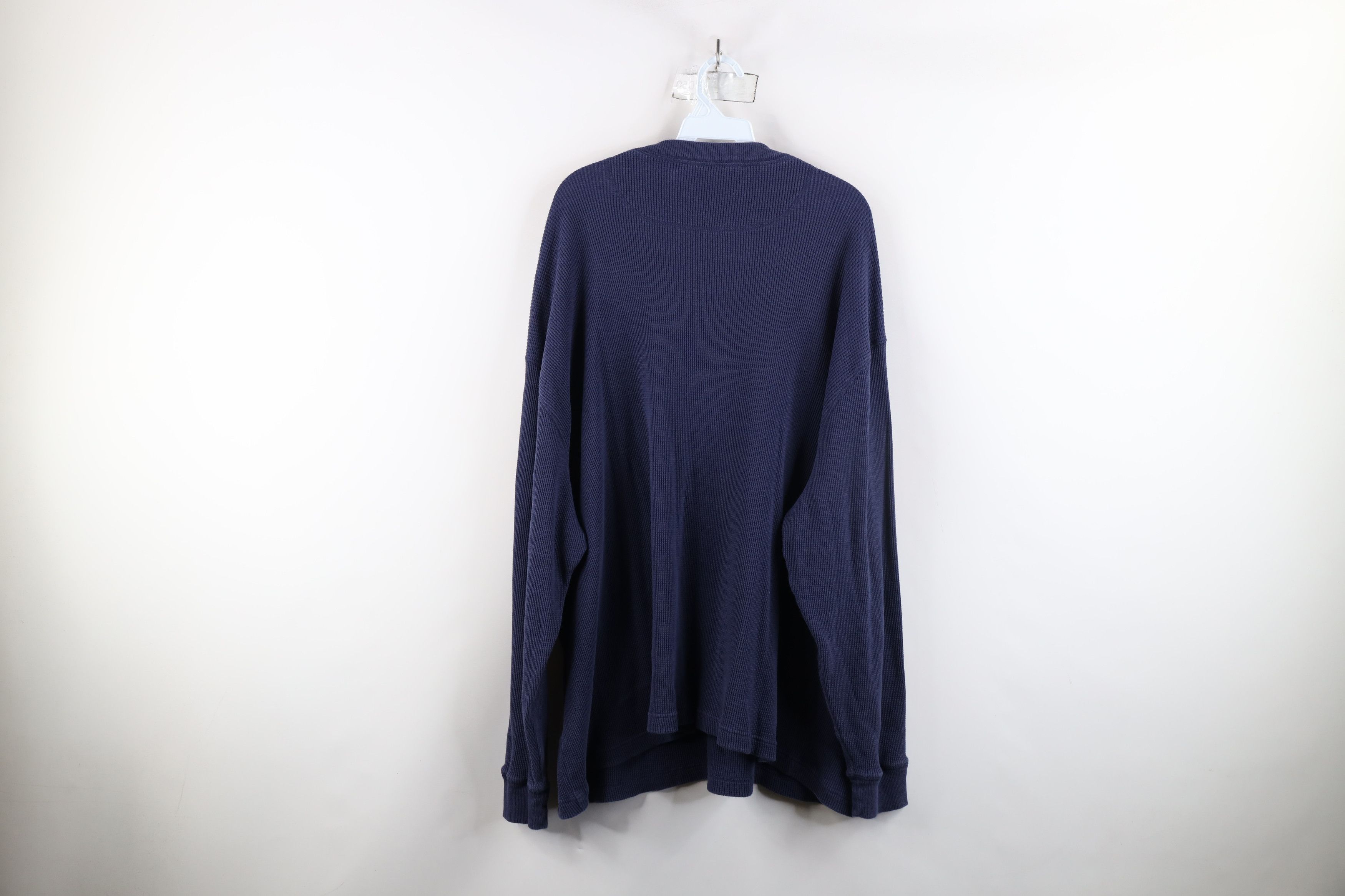 Vintage Vintage 90s Streetwear Waffle Knit Long Sleeve T-Shirt Size US XXL / EU 58 / 5 - 8 Thumbnail