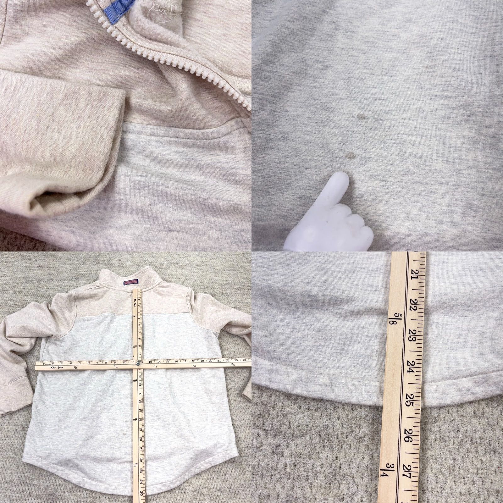 Vineyard Vines Vineyard Vines Sweater Men Large Tan Gray Pullover Quarter Zip Shep Shirt Size US L / EU 52-54 / 3 - 8 Thumbnail
