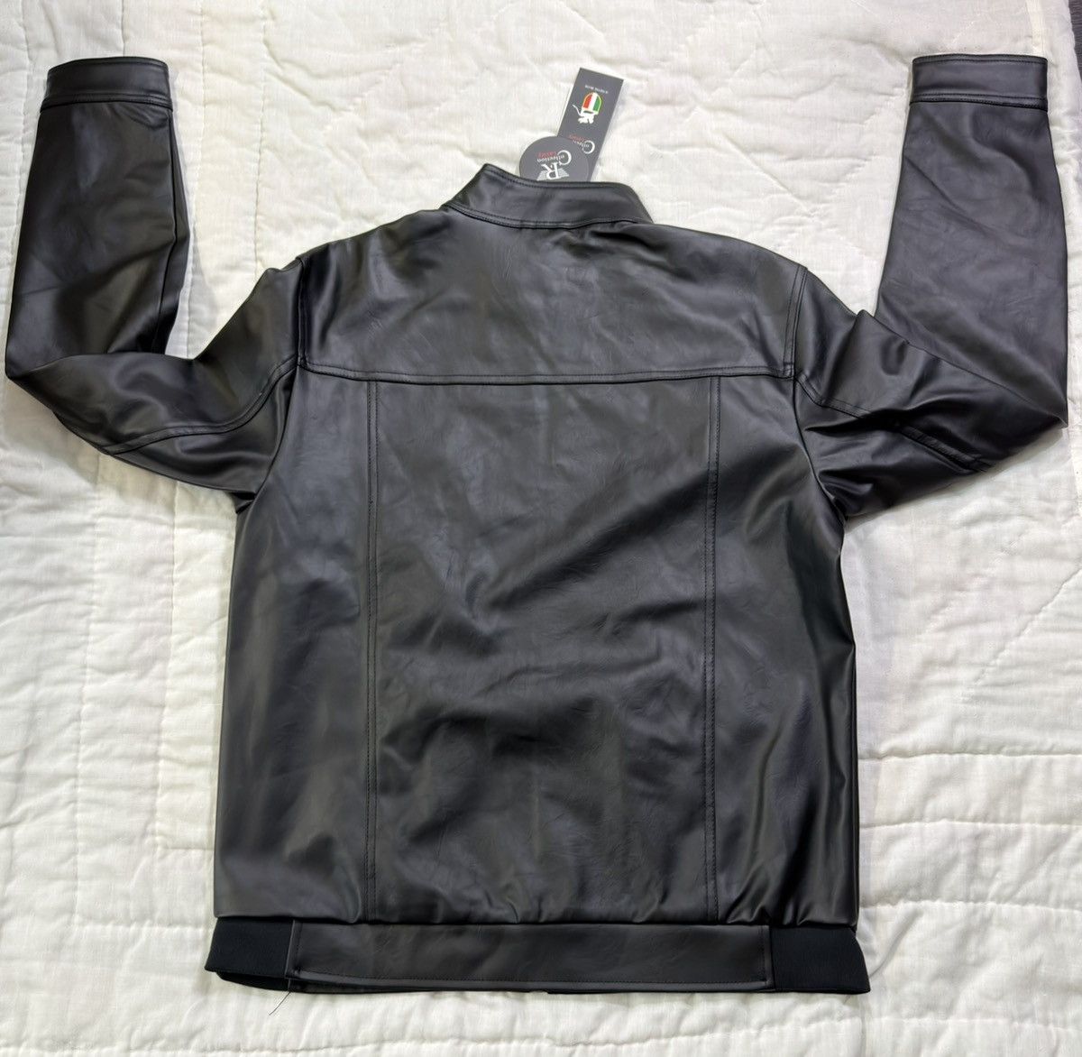 Other RC Collection Leather Jacket Size XL Black Red Italy M2011 Size US XL / EU 56 / 4 - 6 Thumbnail