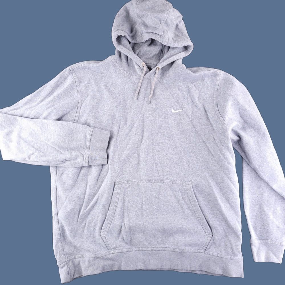 Nike Nike Hoodie Mens 2XL Gray Club Fleece Logo Pullover Sweatshirt XXL Size US XXL / EU 58 / 5 - 1 Thumbnail